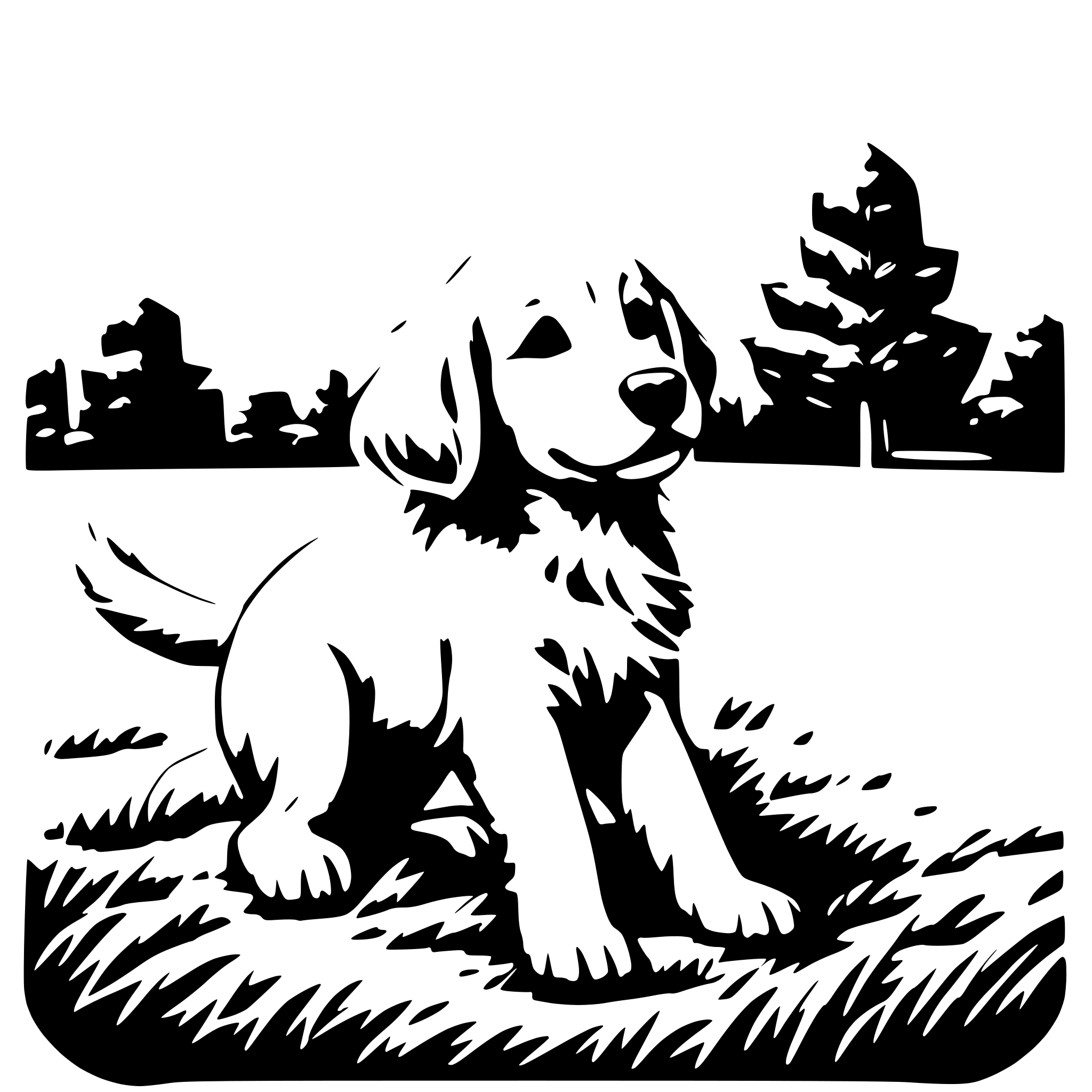 AI-generated SVG of a A golden retriever puppy playing in a grassy park with a bright sky AI-generated SVG of a A golden retriever puppy playing in a grassy park with a bright sky