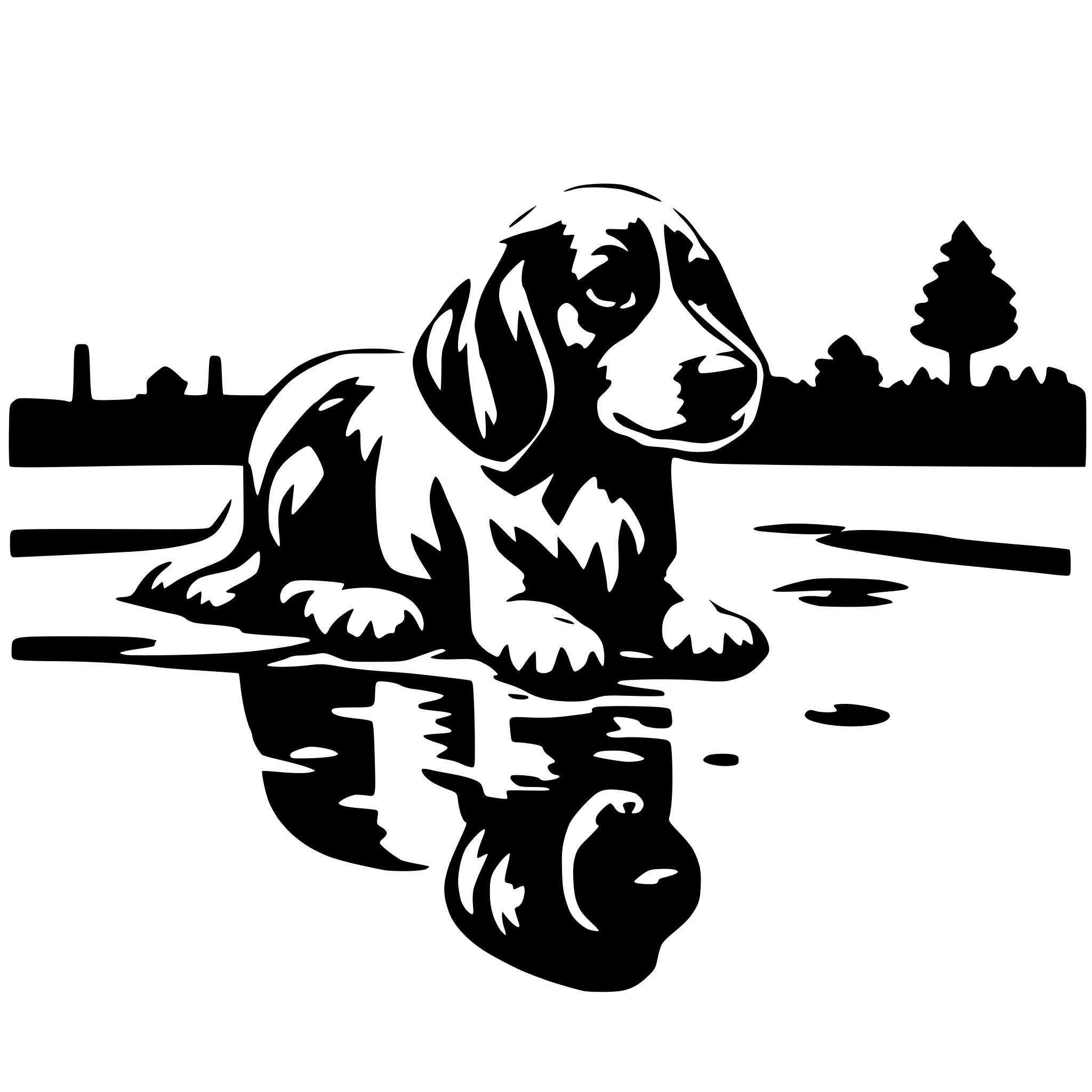 AI-generated SVG of a puddle dog