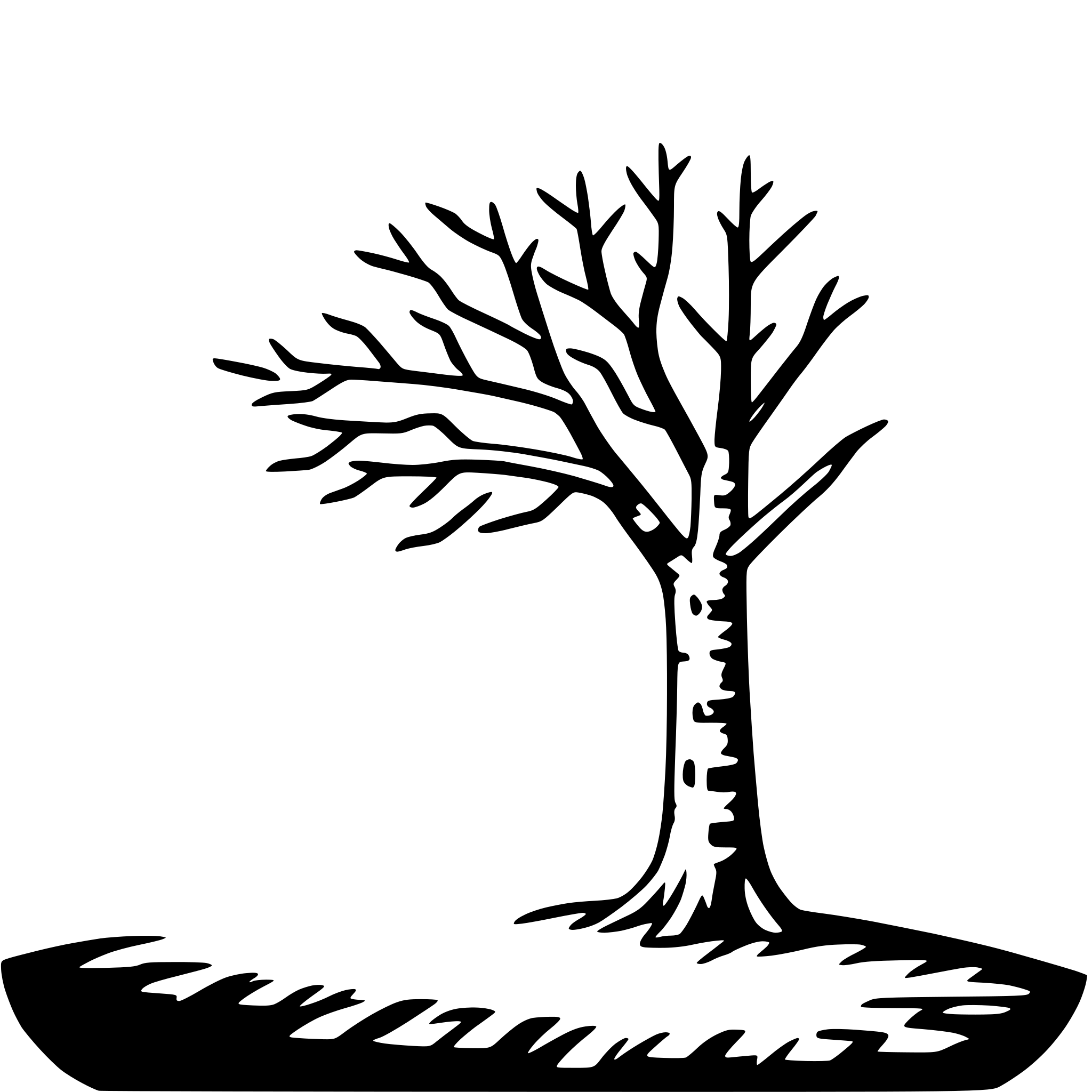 AI-generated SVG of a birch tree
