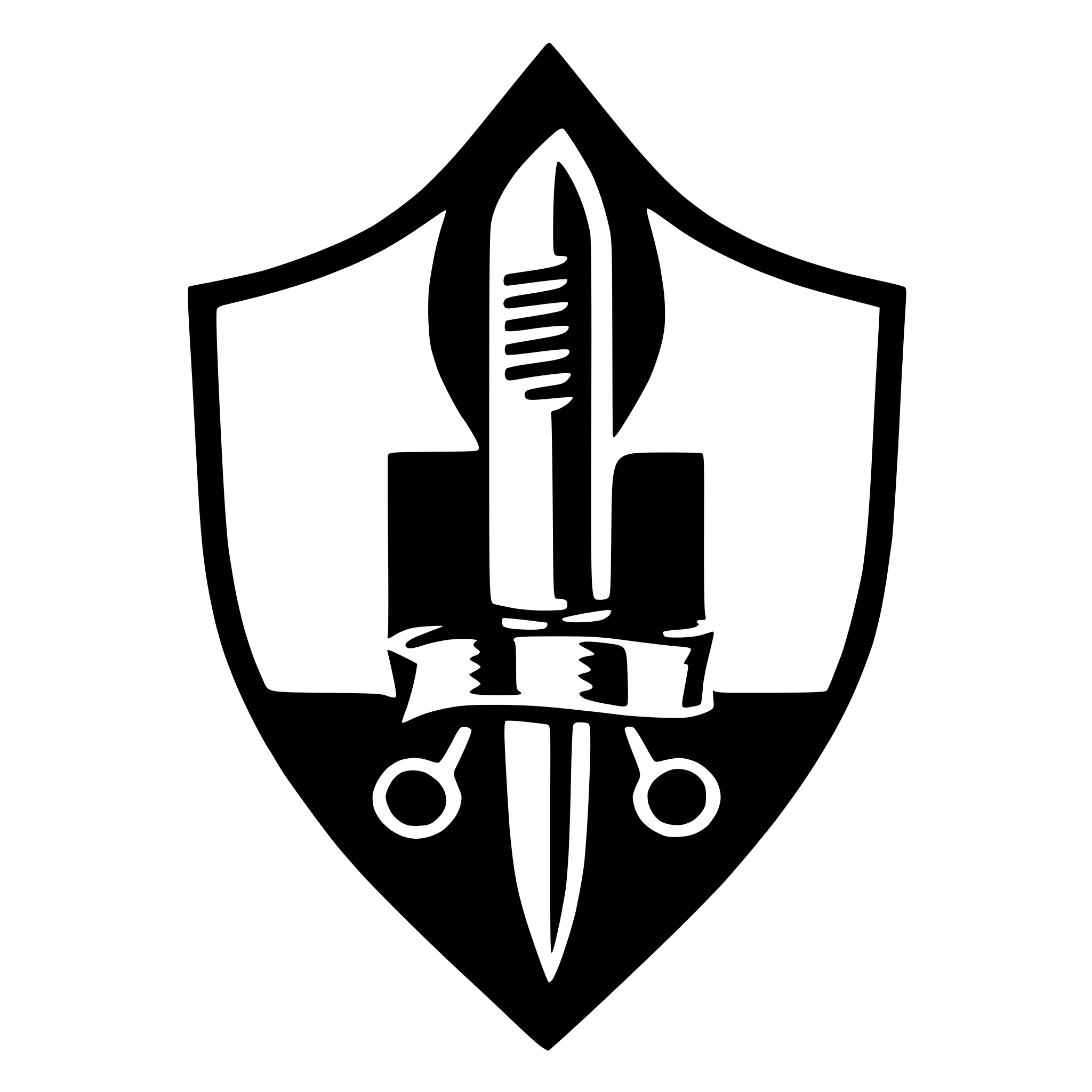 AI-generated SVG of a barbershop logo with a scissor in the middle