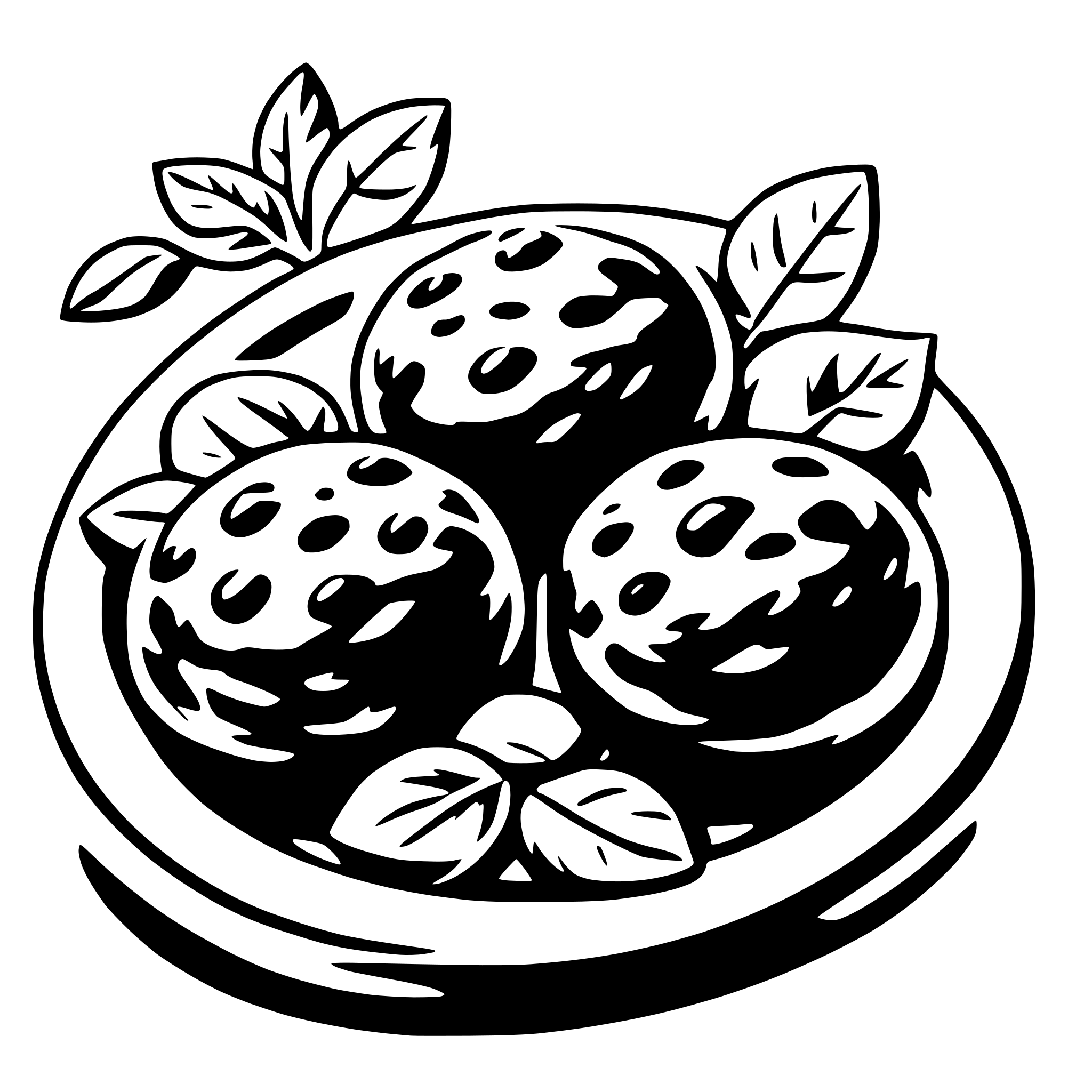 AI-generated SVG of 'meat balls'