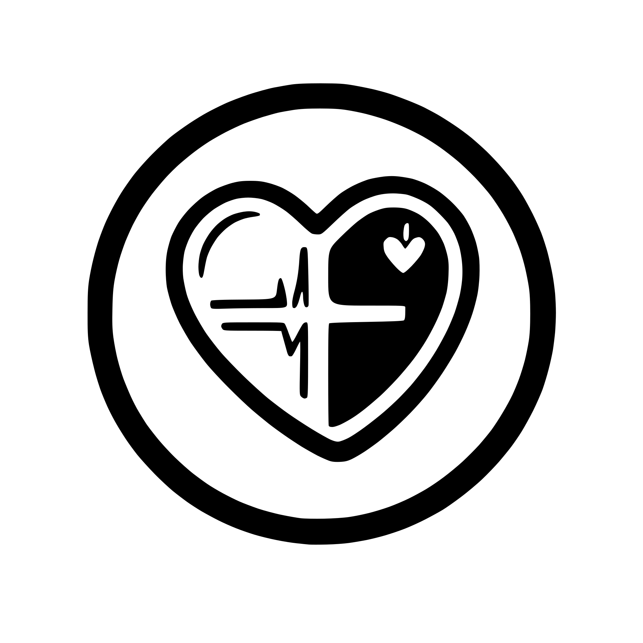 AI-generated SVG of 'heart with heartbeat line'