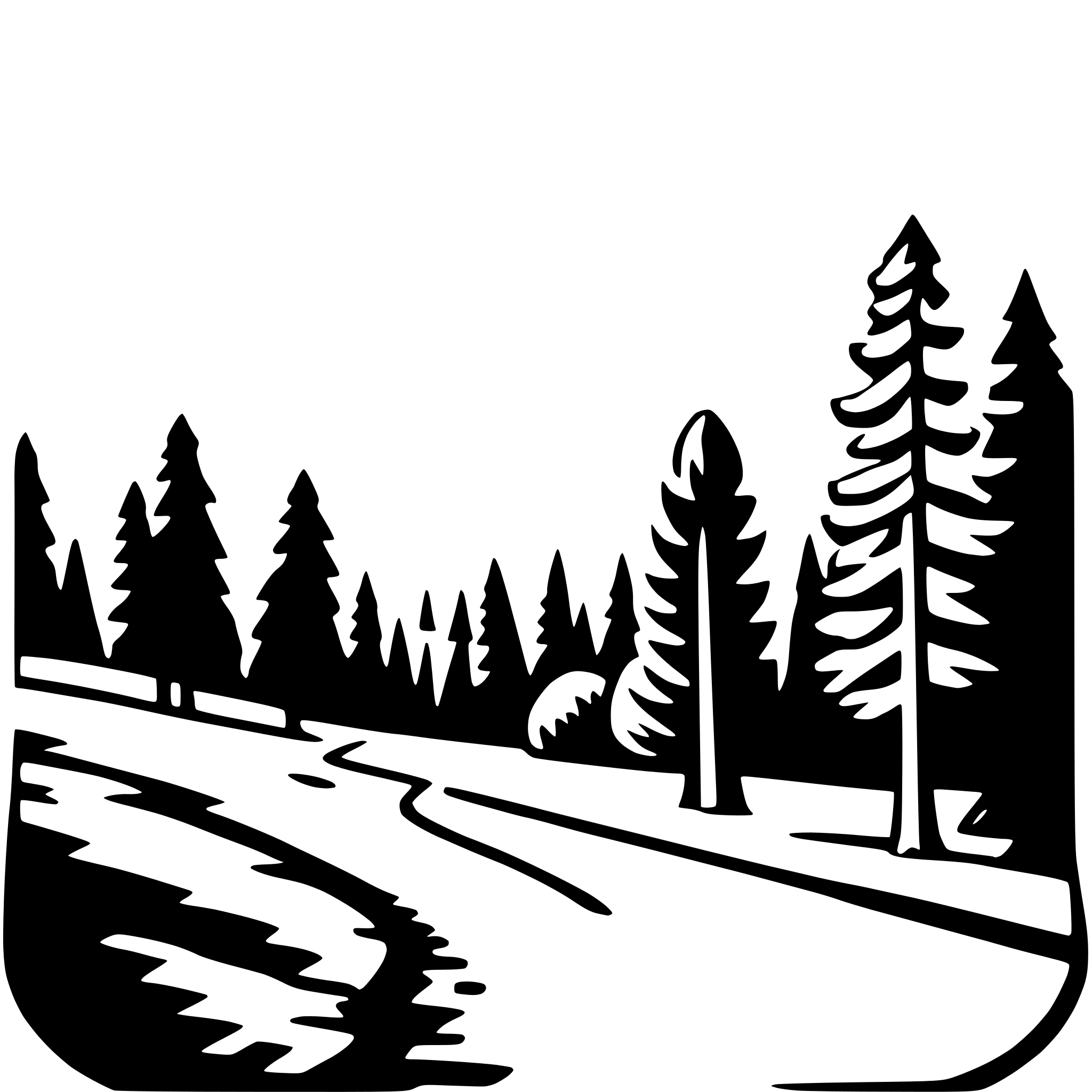 AI-generated SVG of a yosemite national park