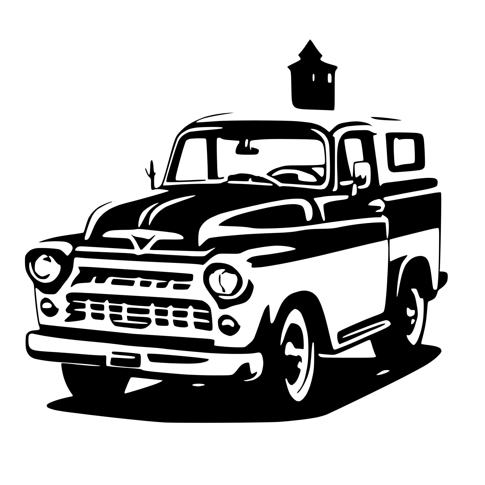 AI-generated SVG of a 1959 fleetside pickup