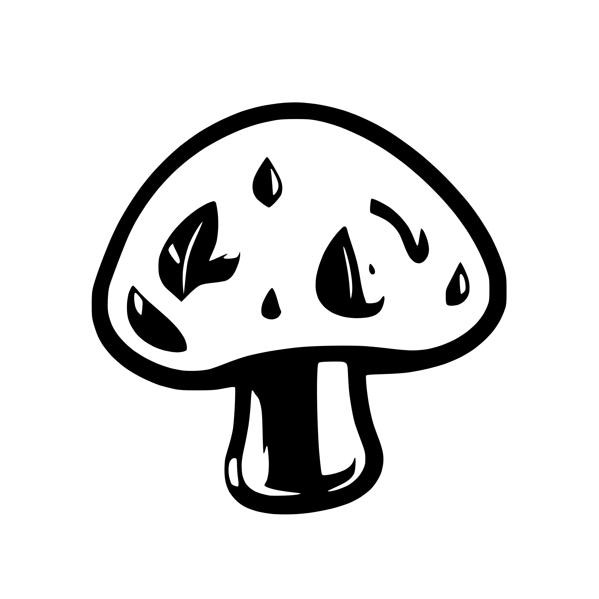 AI-generated SVG of a mushrooms