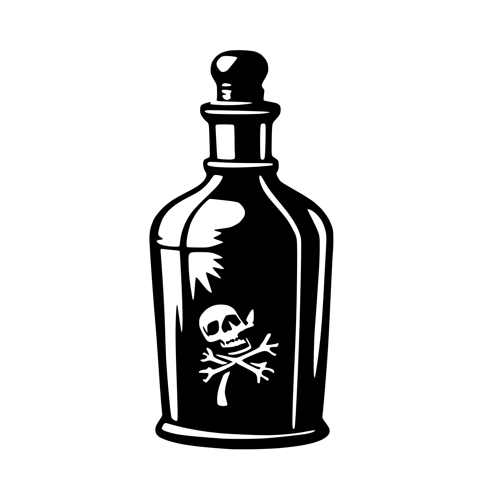 AI-generated SVG of a create image about deadly poison bottle