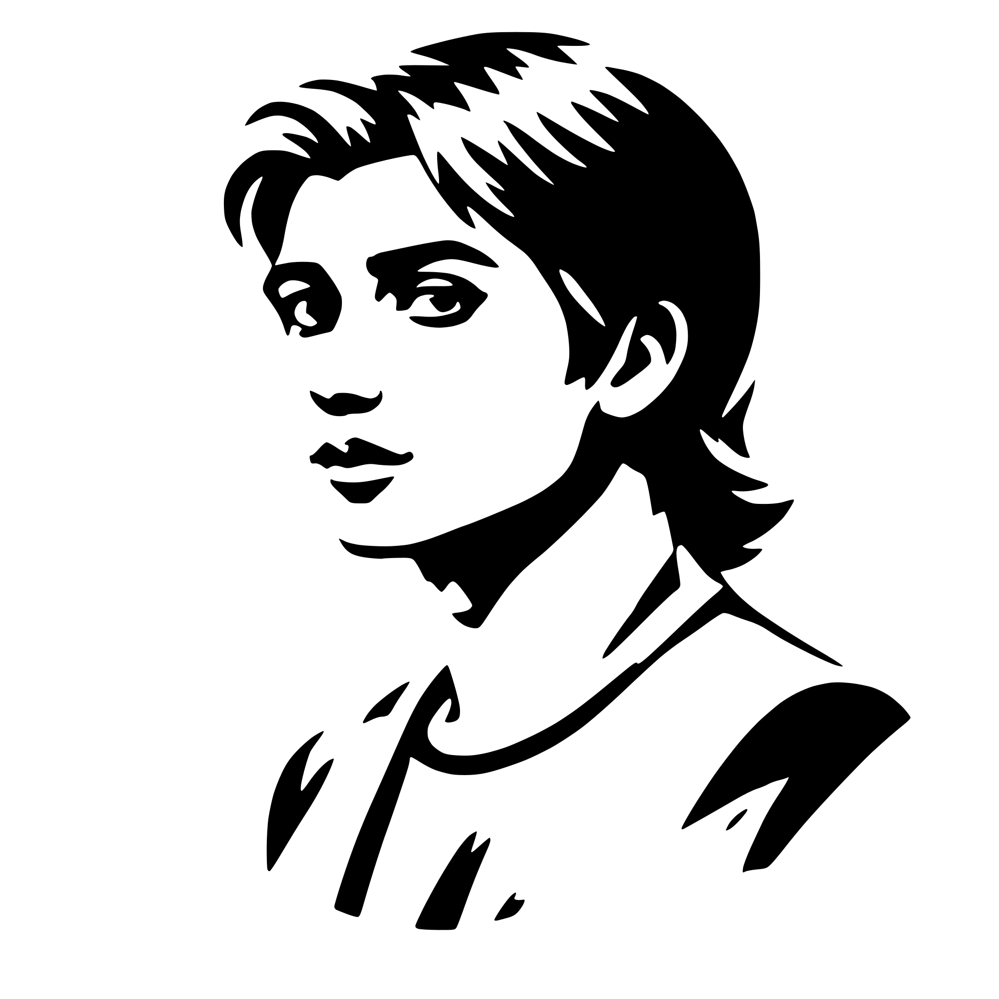AI-generated SVG of a cute young guy