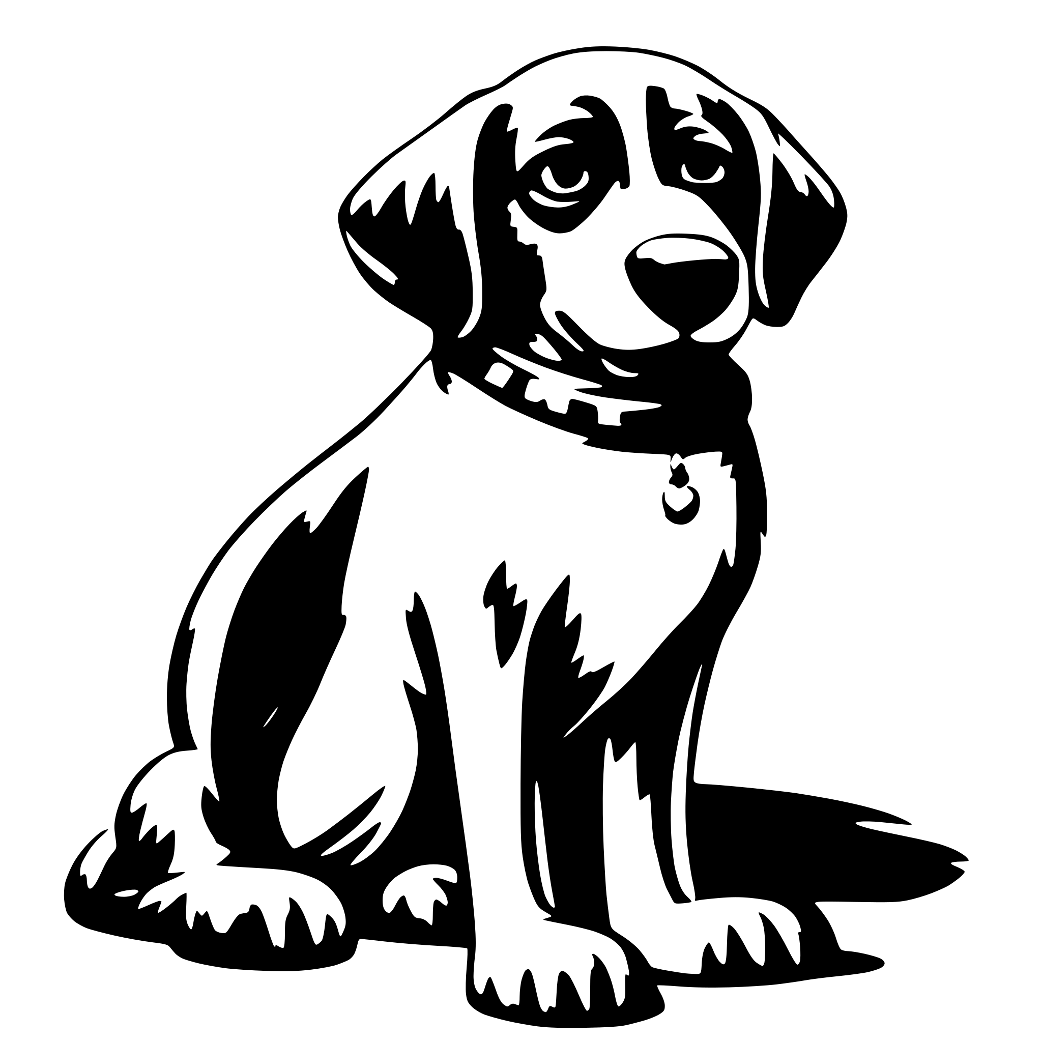 AI-generated SVG of 'the cool dog'