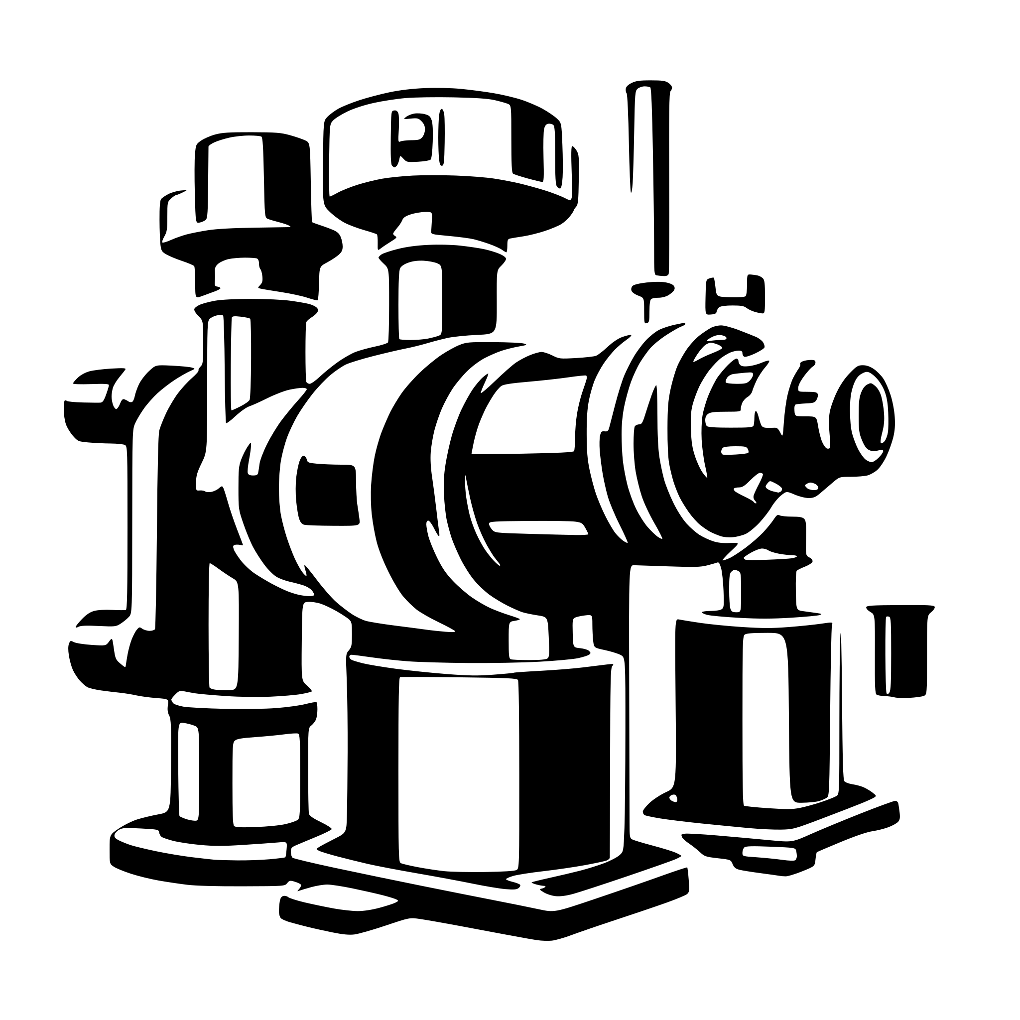 AI-generated SVG of 'erstelle einen gezeichneten Industrieroboter'