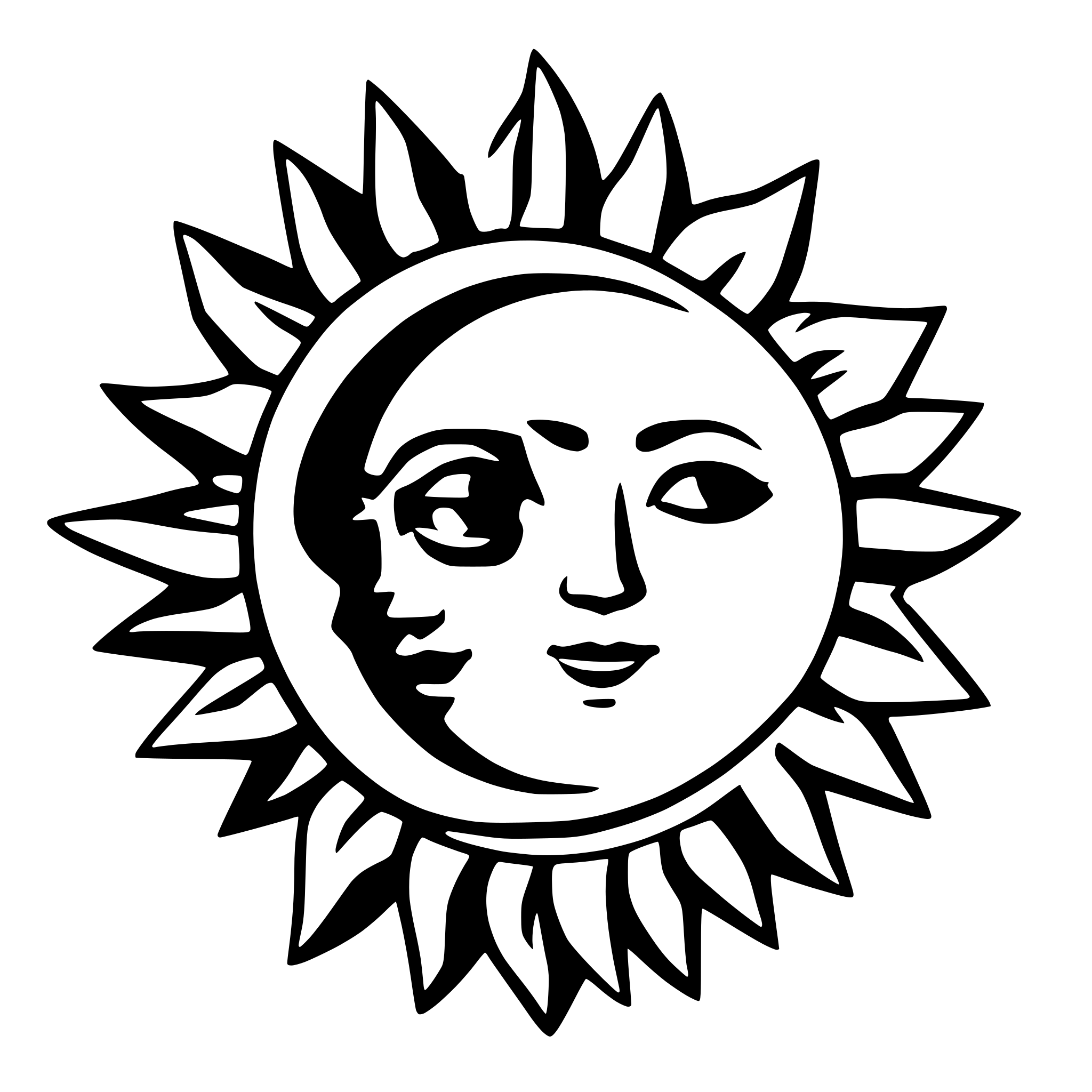AI-generated SVG of 'sun and moon together'