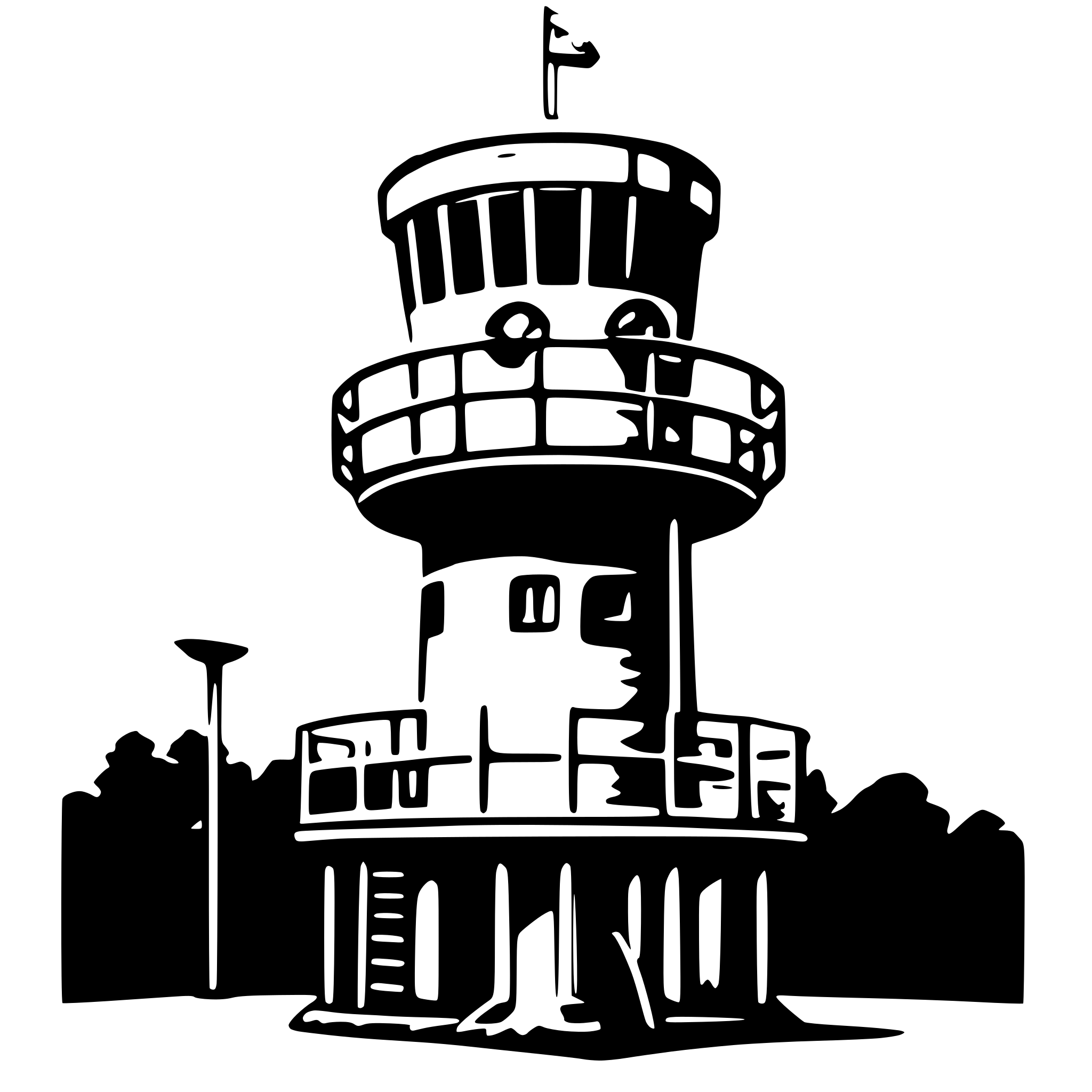 AI-generated SVG of 'weather radar tower'