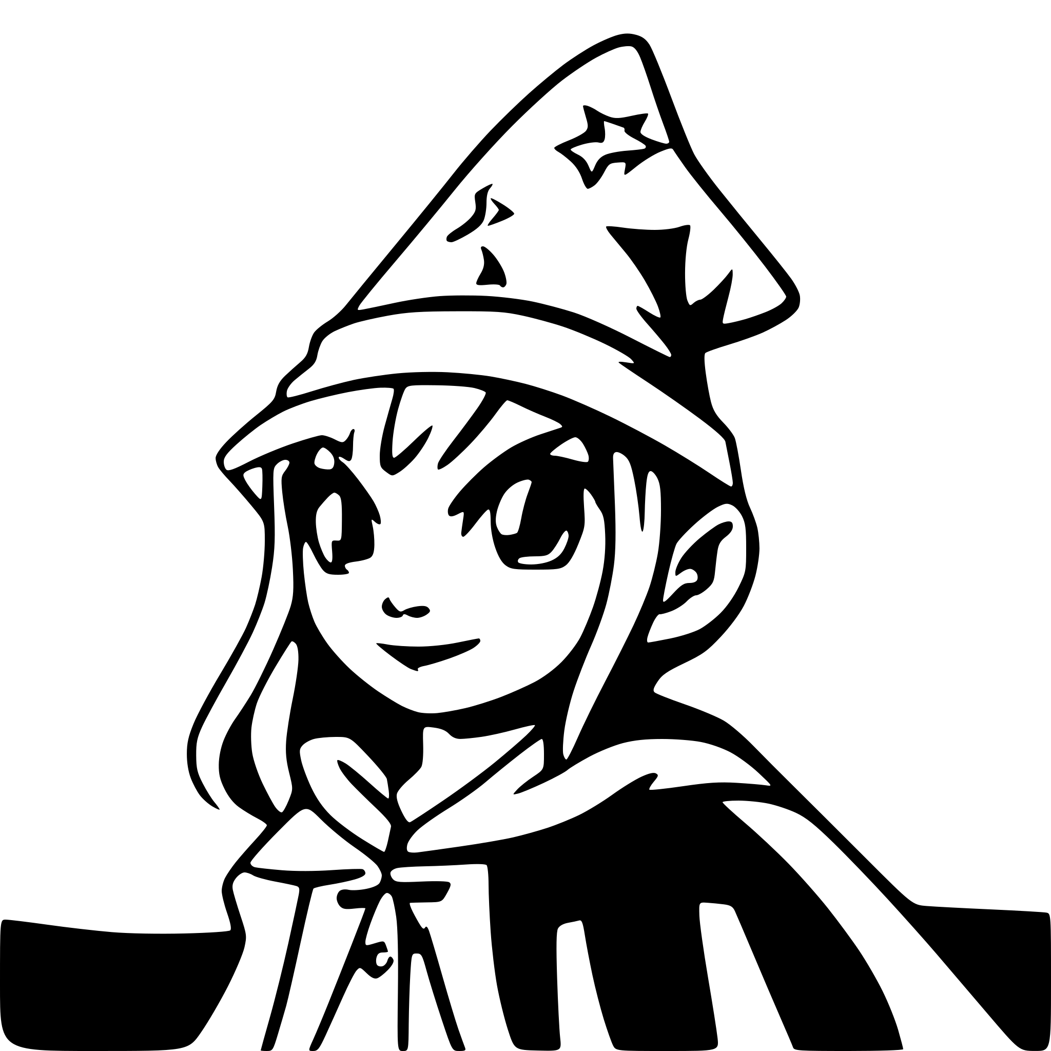 AI-generated SVG of 'caricature of a wizard pokemon'