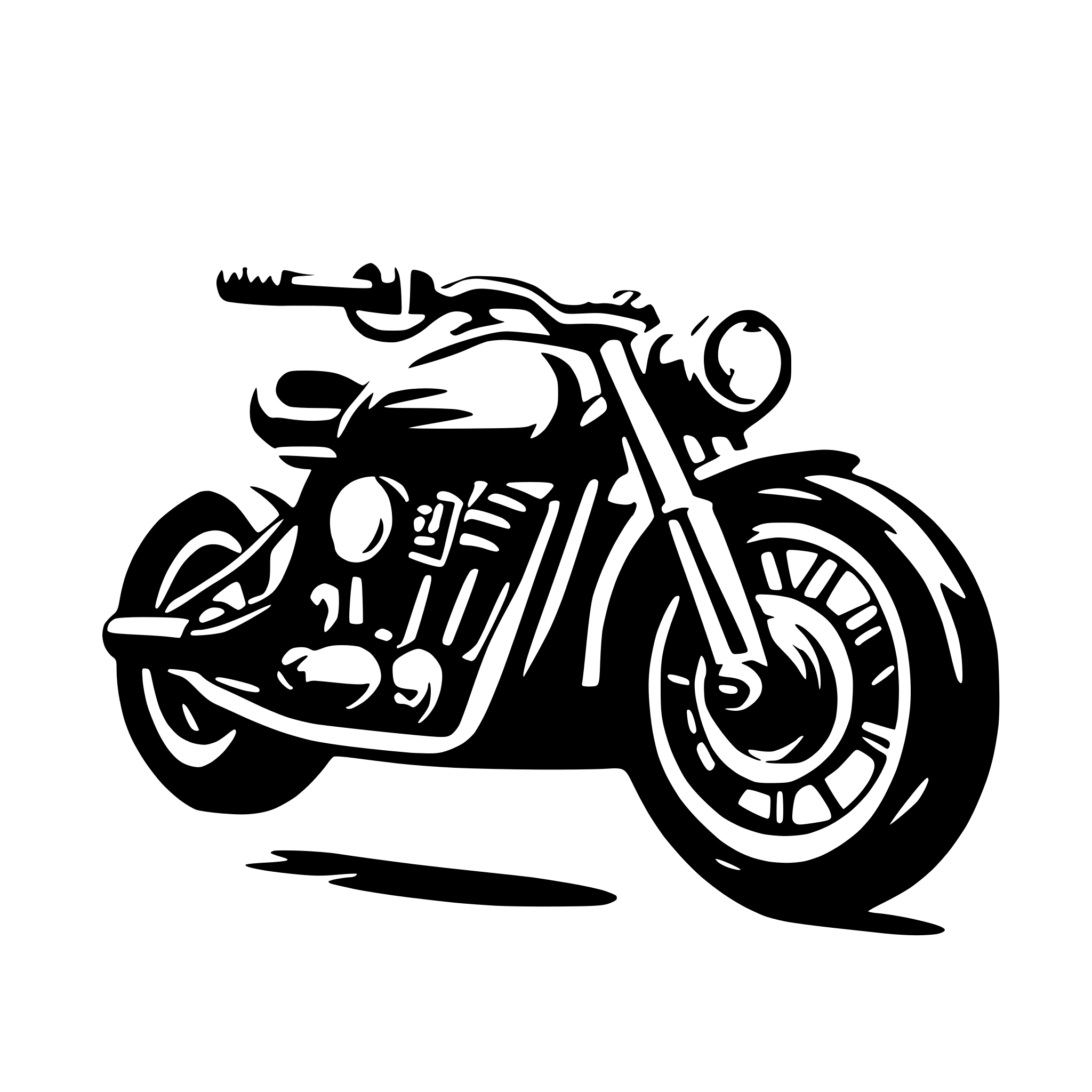 AI-generated SVG of a motocycle