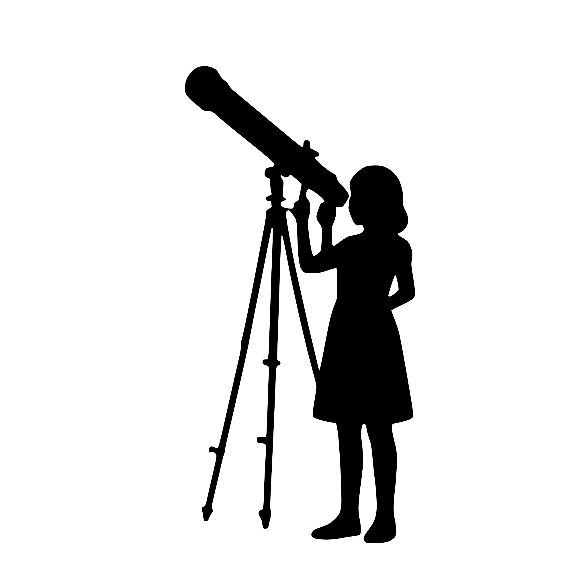 AI-generated SVG of 'telescope gazing at stars'