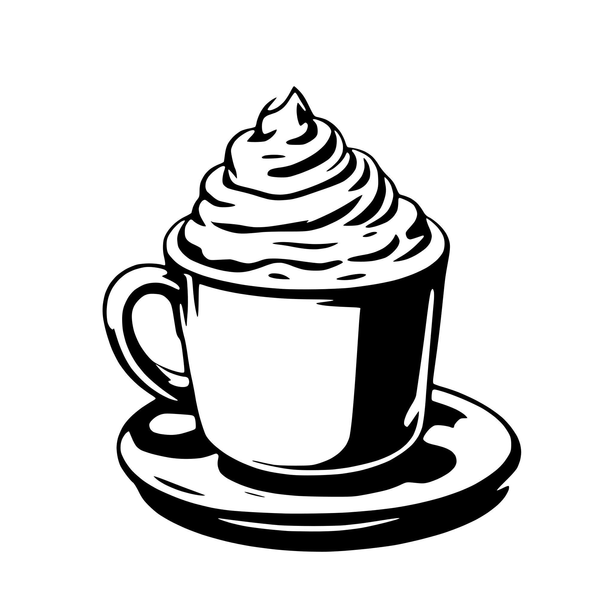 AI-generated SVG of 'coffee cream foam'