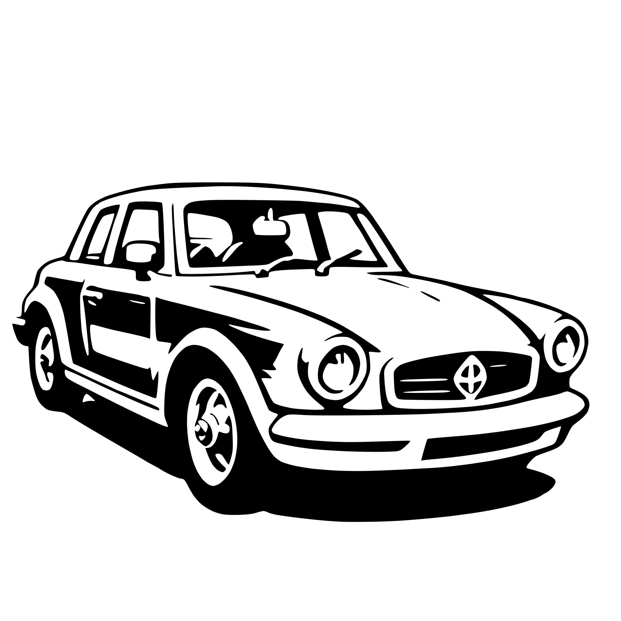 AI-generated SVG of a full-size car