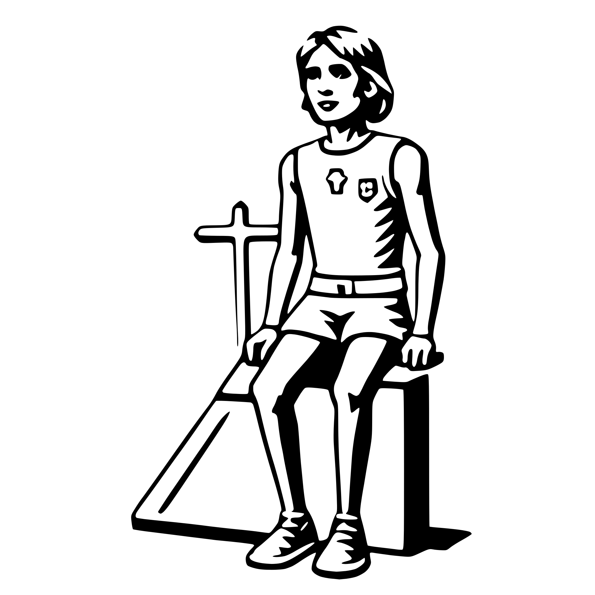 AI-generated SVG of a lifeguard
