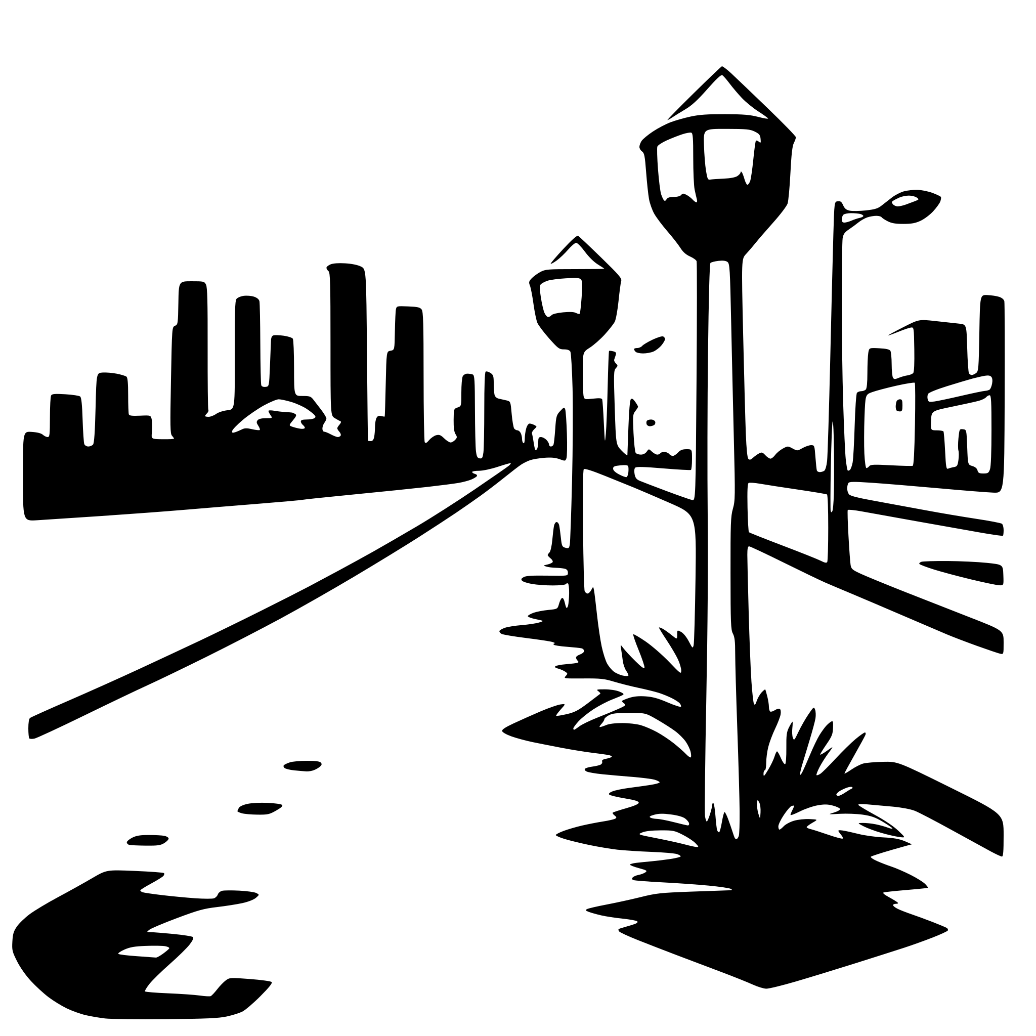 AI-generated SVG of 'Black and white street art'