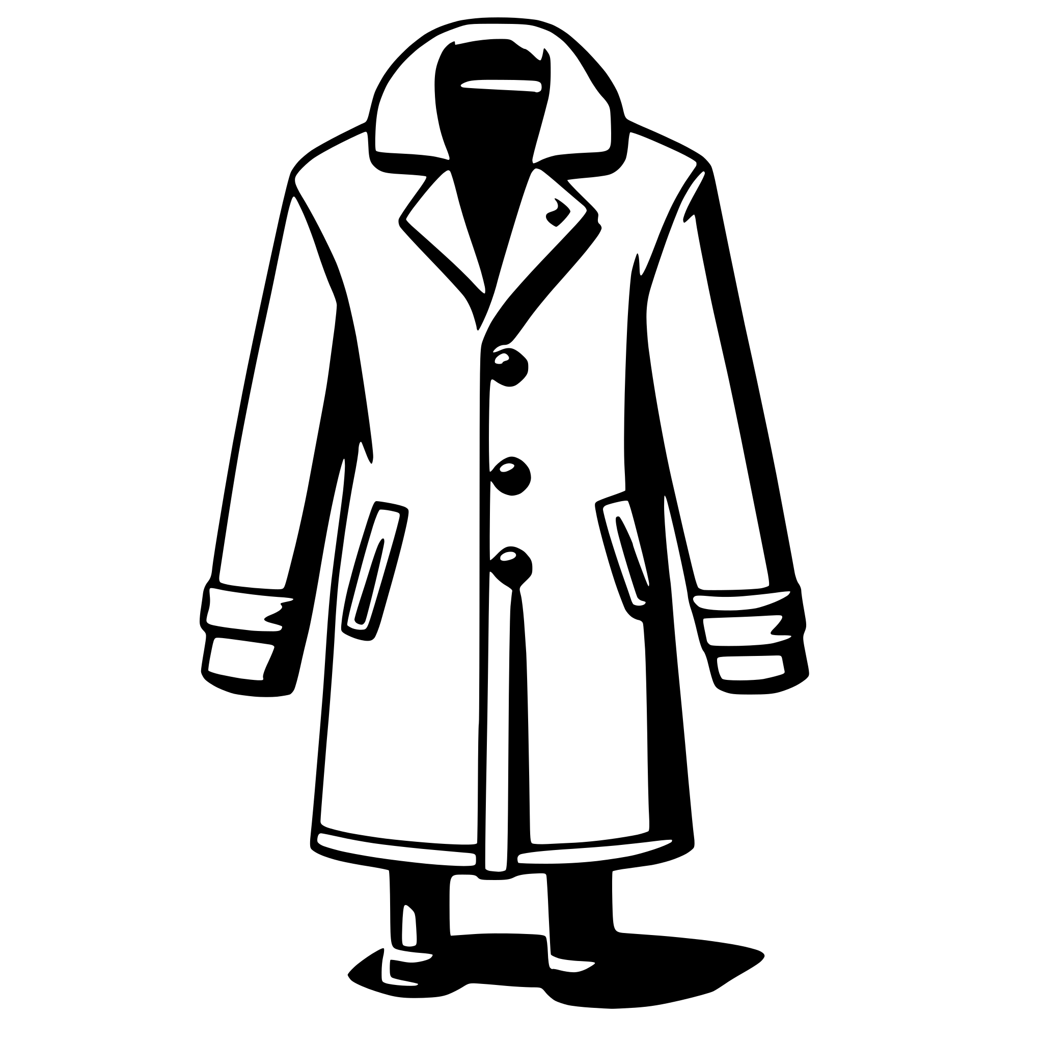 AI-generated SVG of 'coat'