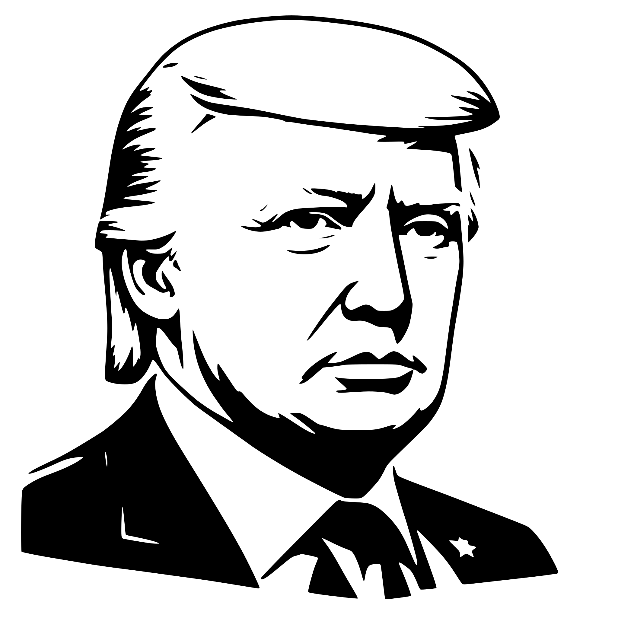 AI-generated SVG of 'donald trump'
