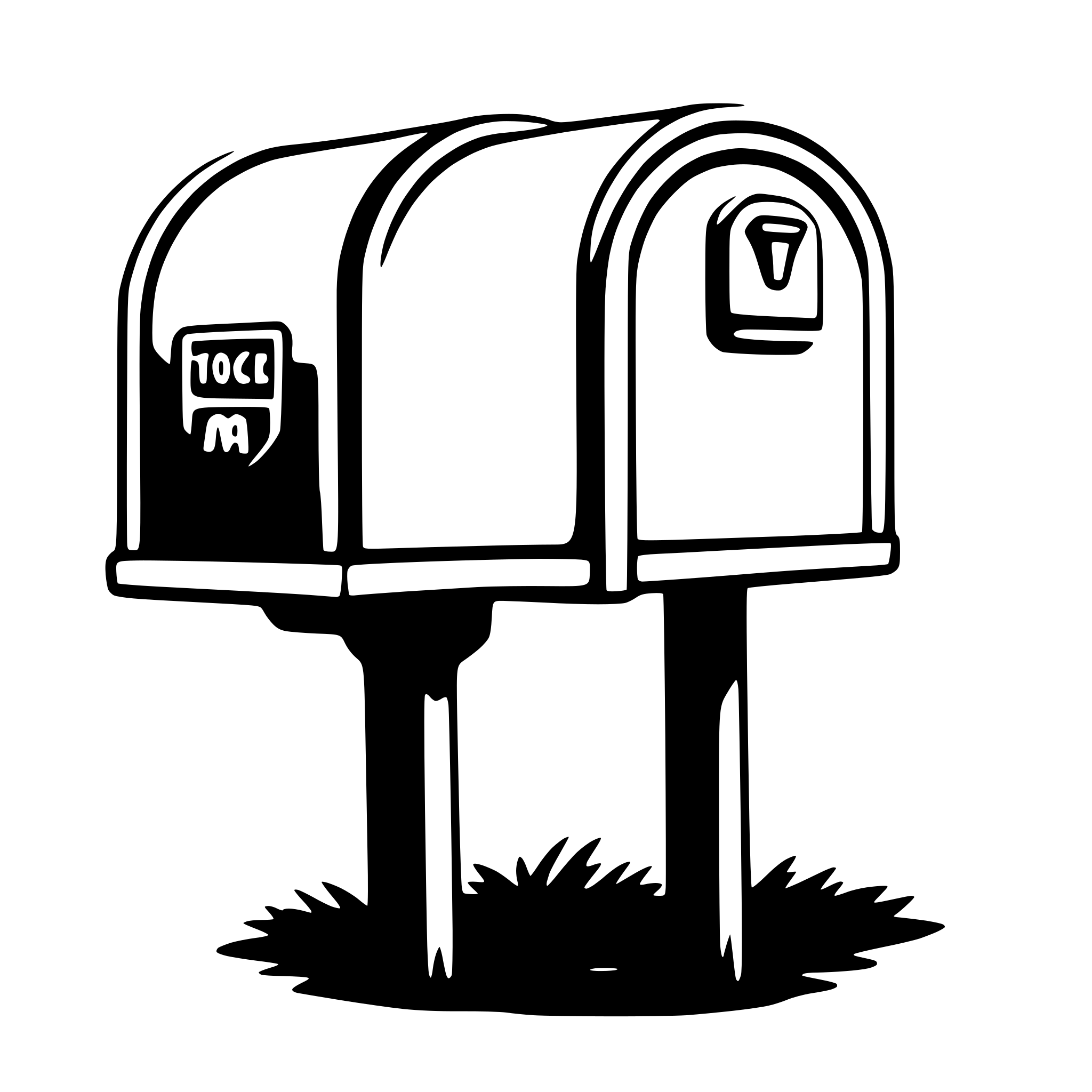 AI-generated SVG of a mailbox