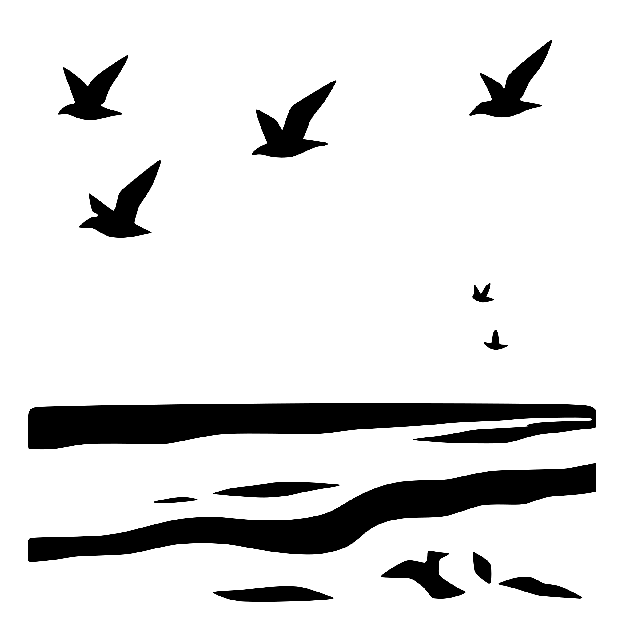 AI-generated SVG of 'seagulls flying over ocean'