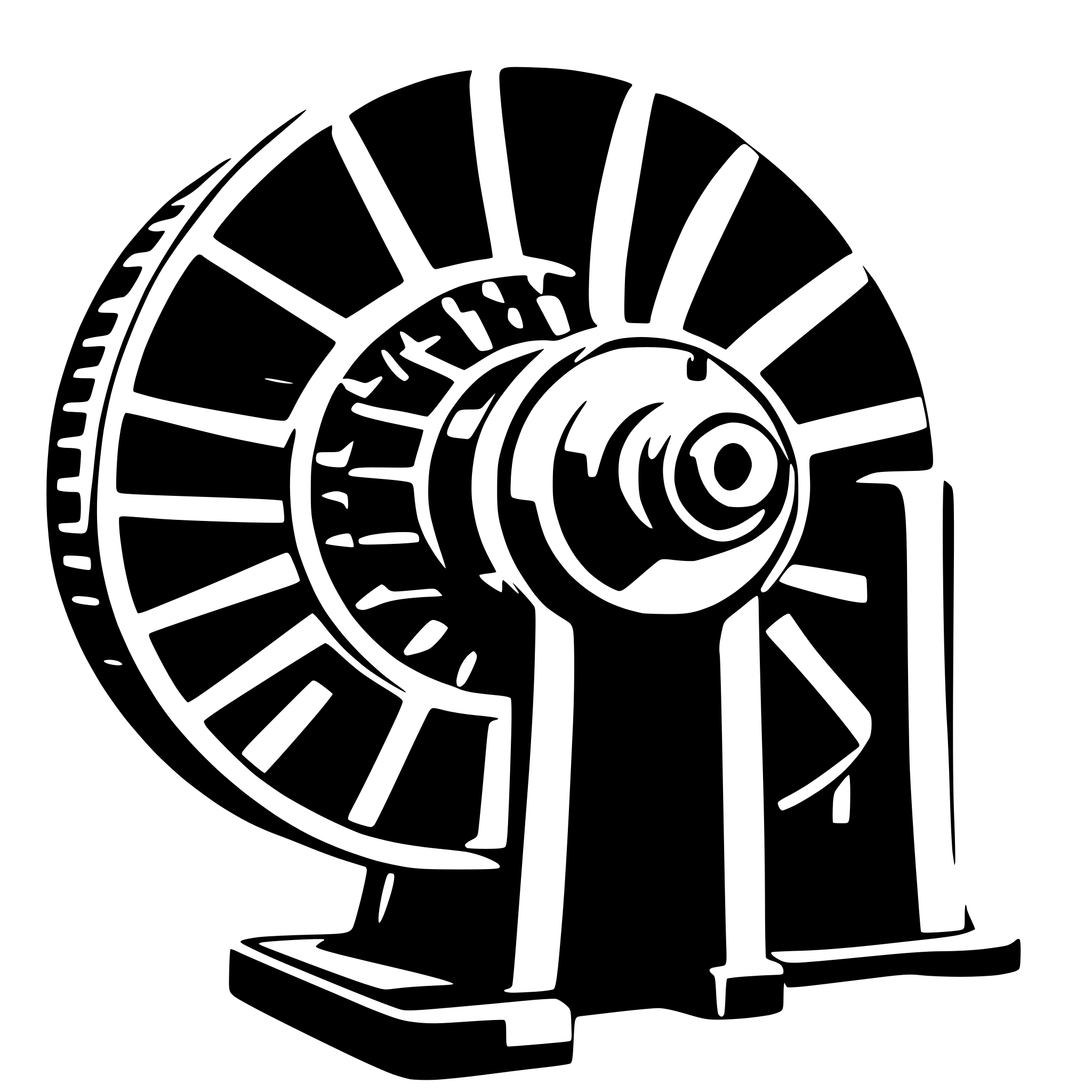 AI-generated SVG of a Gas turbine
