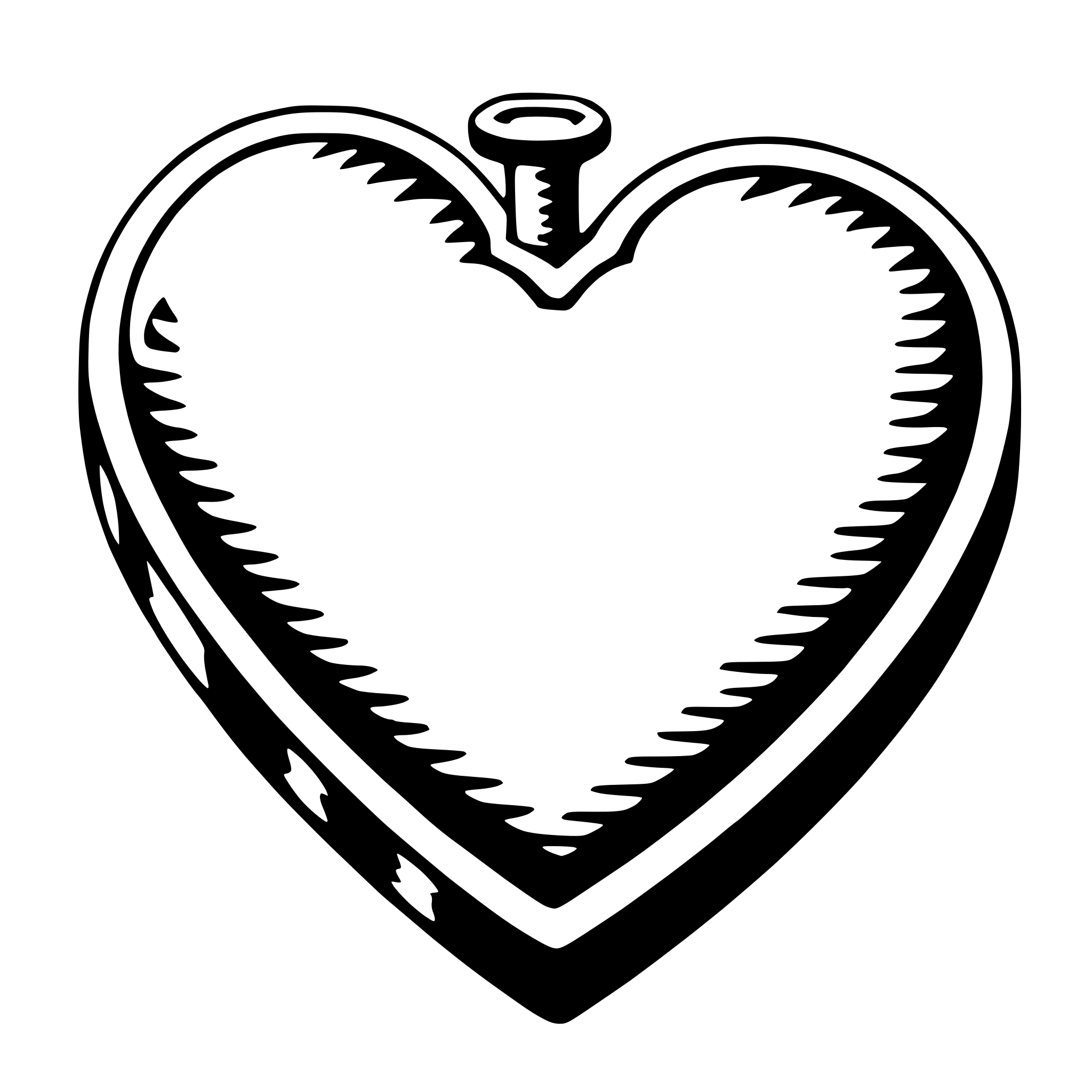 AI-generated SVG of a heart-shaped locket