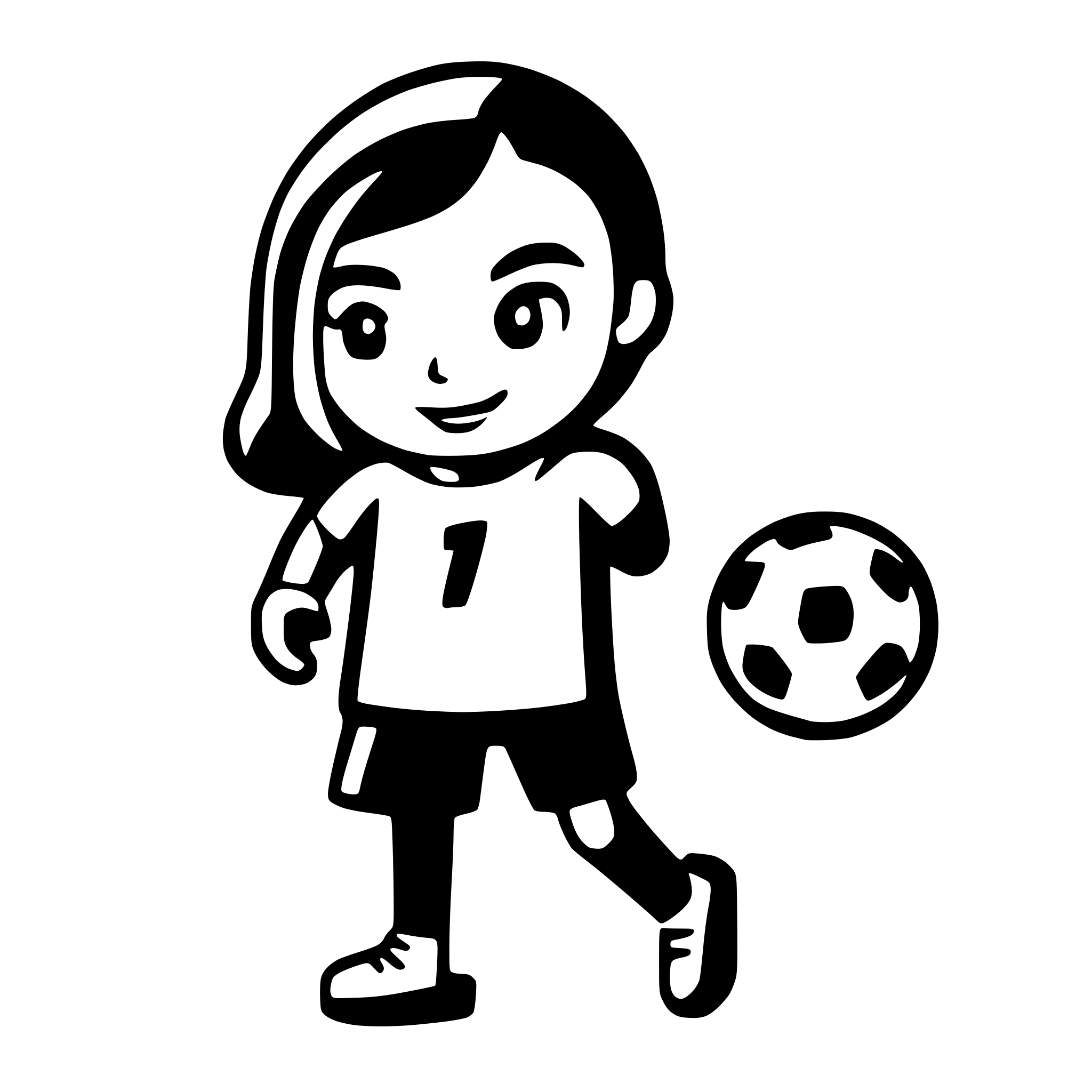 AI-generated SVG of 'Football player'