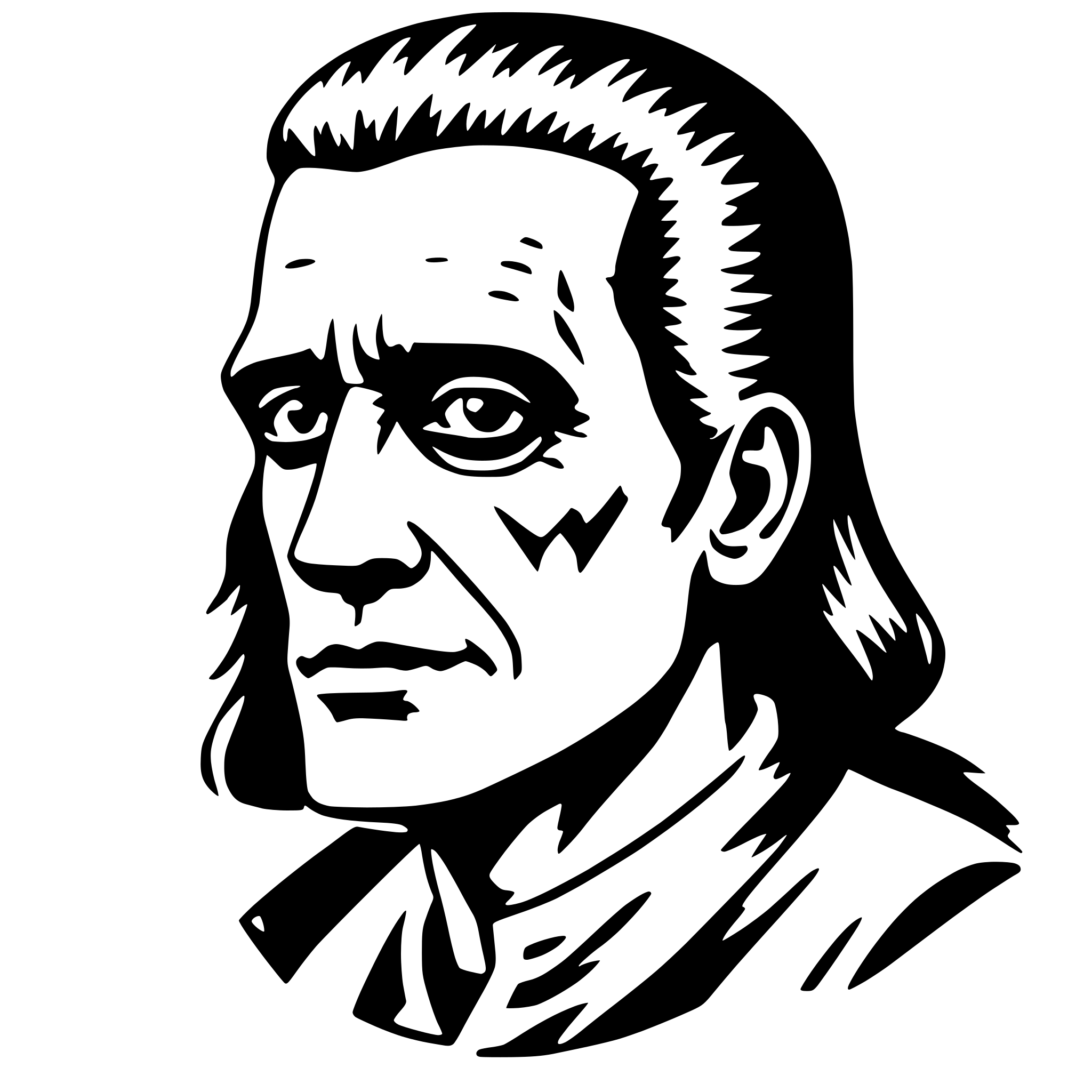 AI-generated SVG of 'frankenstein'