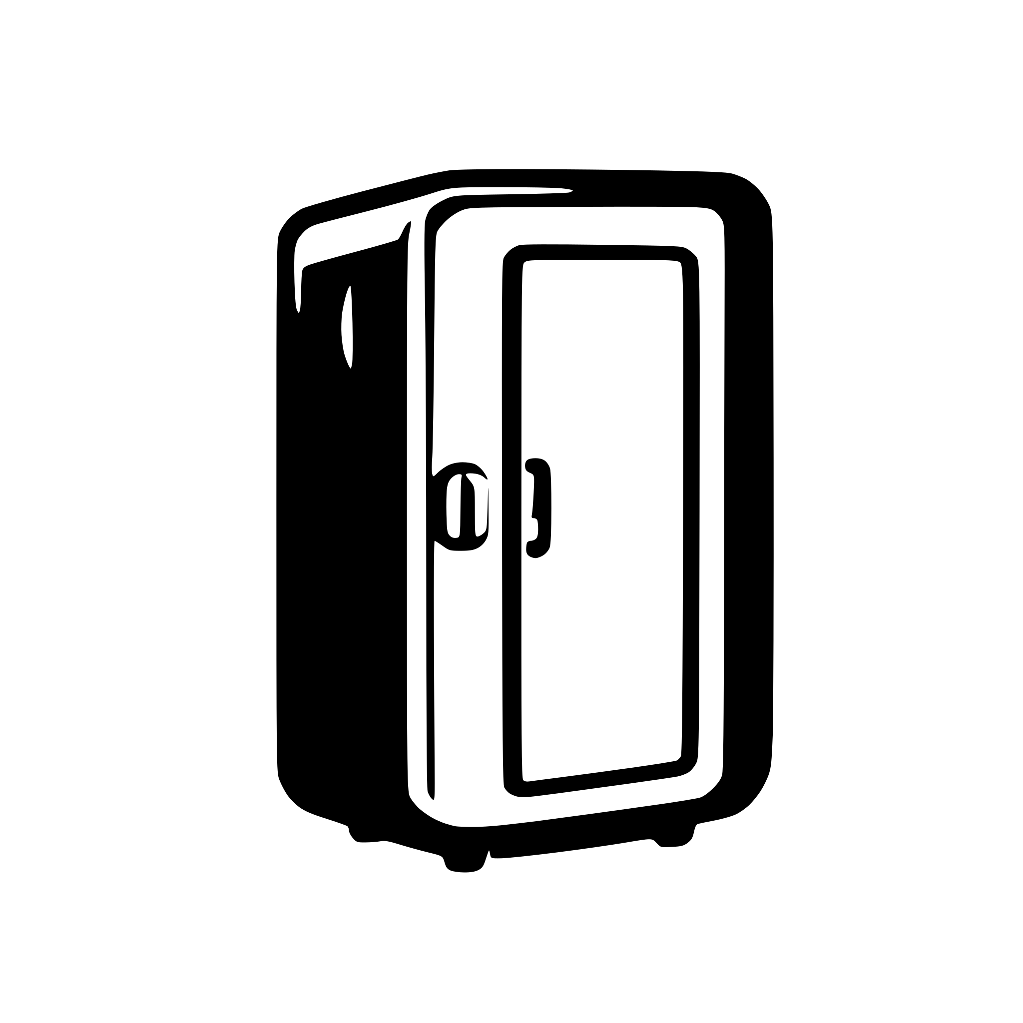 AI-generated SVG of a single locker outline line drawing logo