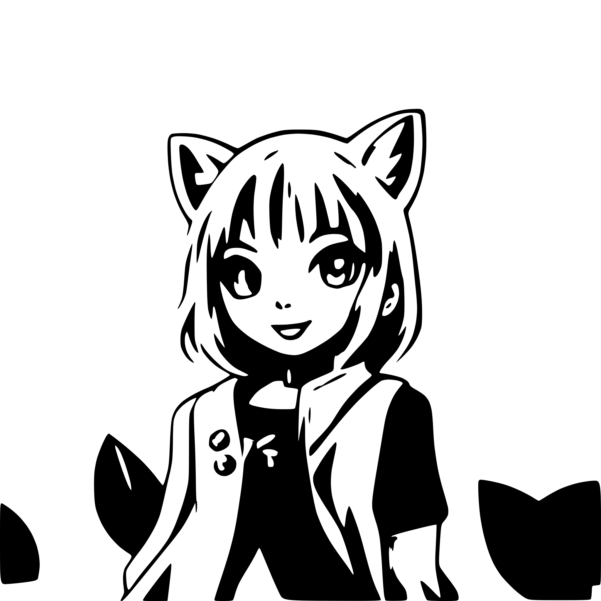 AI-generated SVG of 'cat'