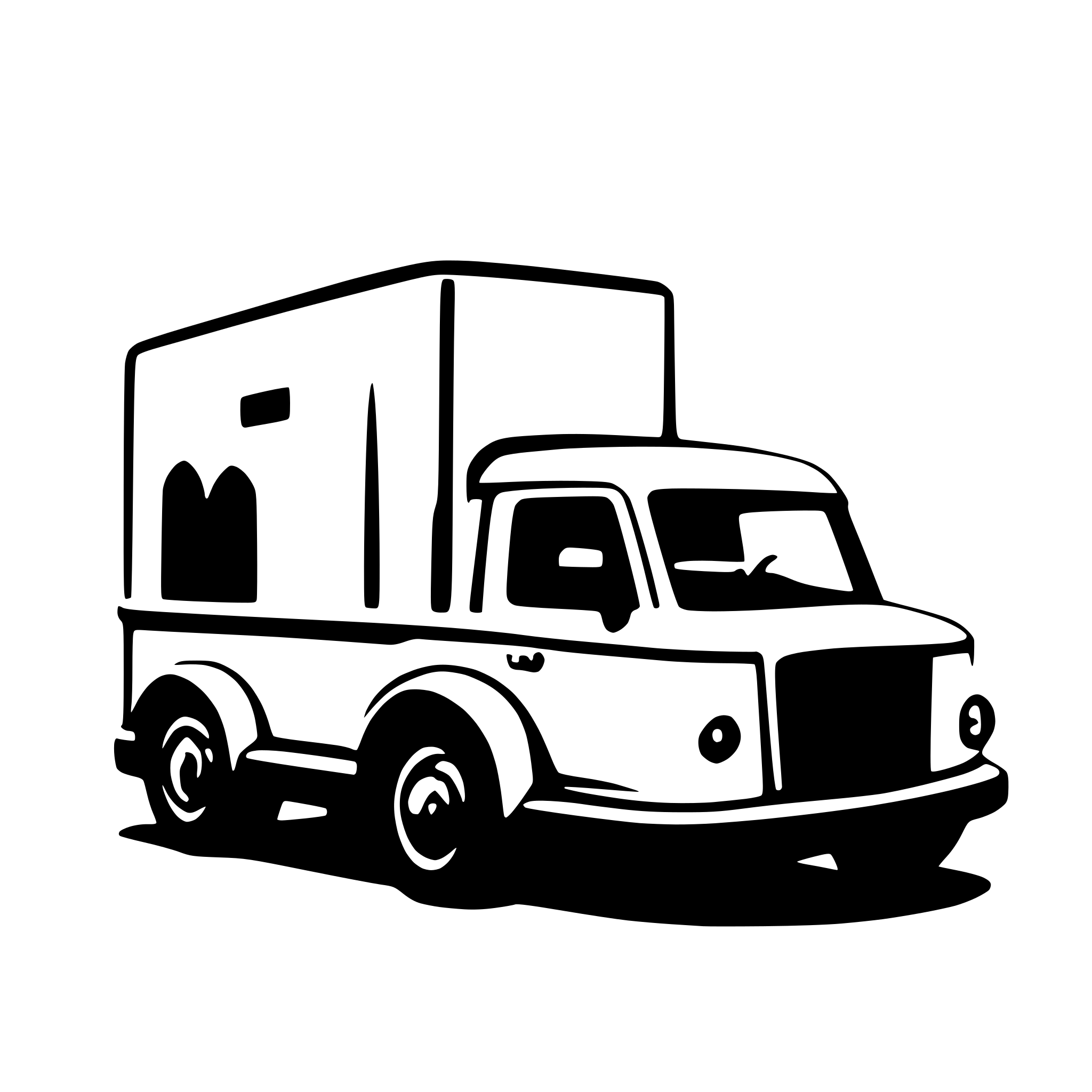 AI-generated SVG of a security vehicle HGV