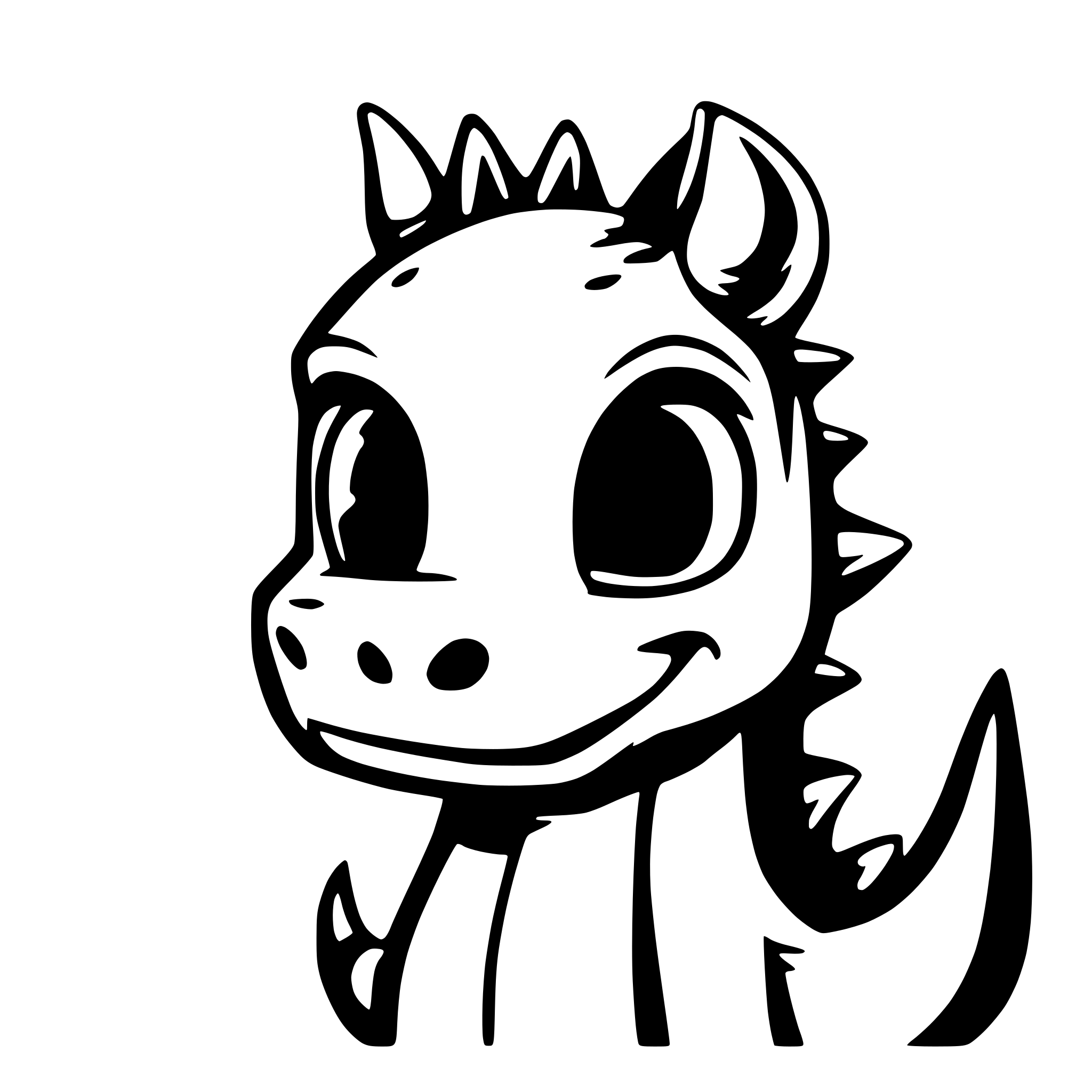AI-generated SVG of 'cute dragon chat app avatar'