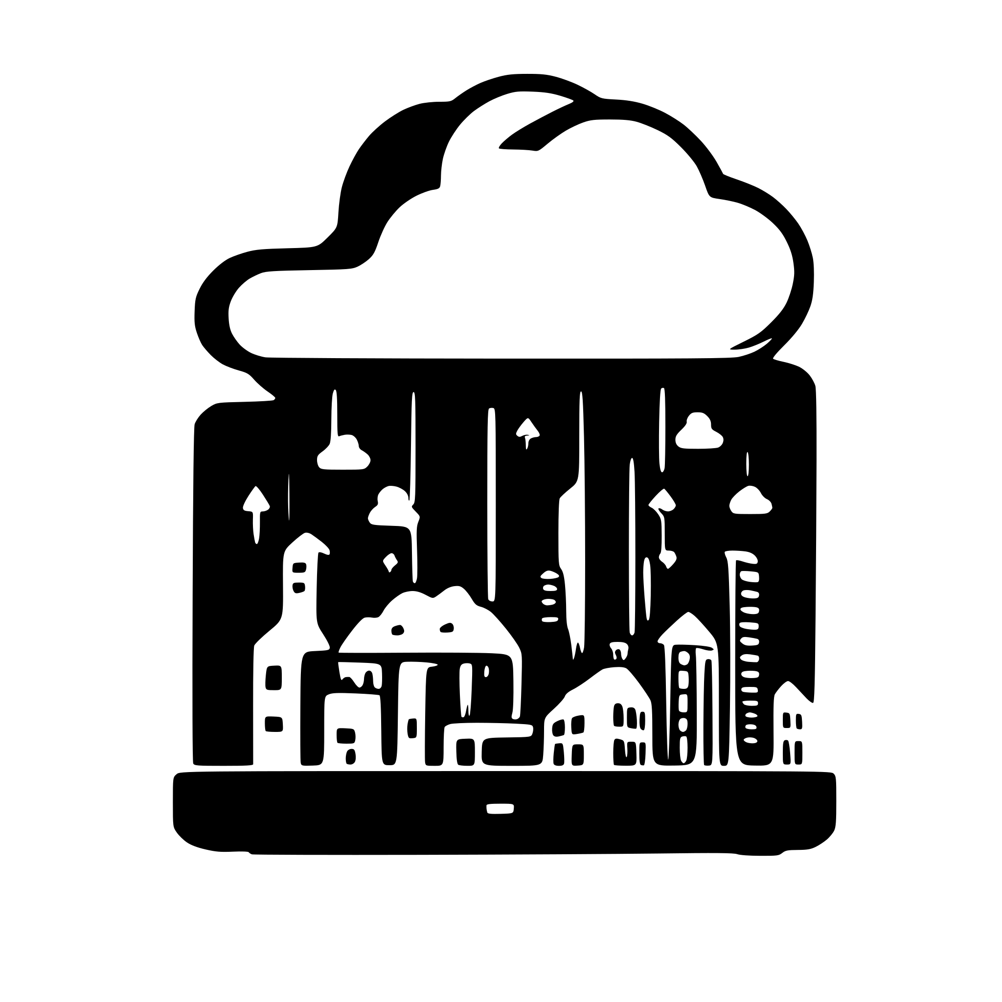 AI-generated SVG of a iot cloud modern