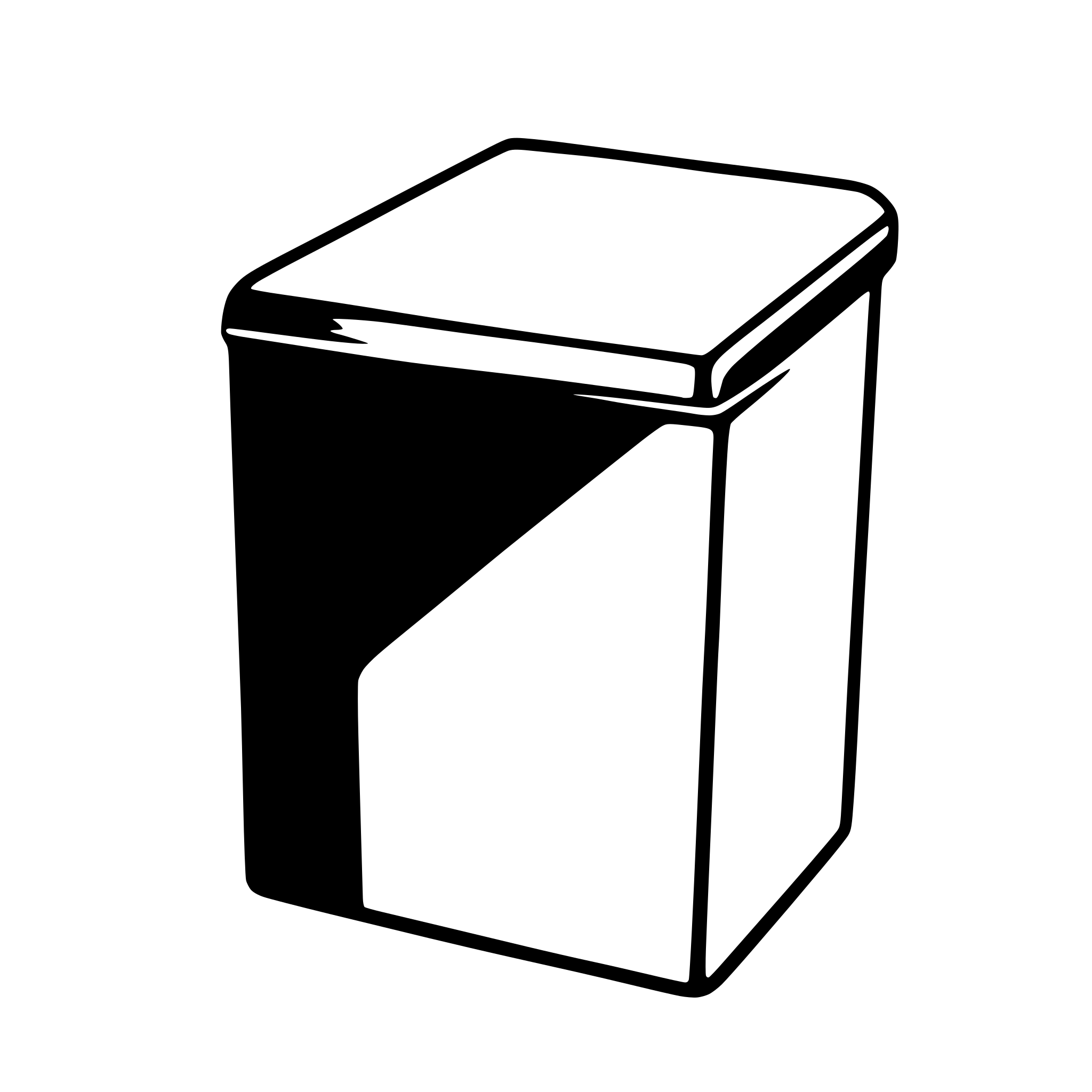 AI-generated SVG of a tuck flap box