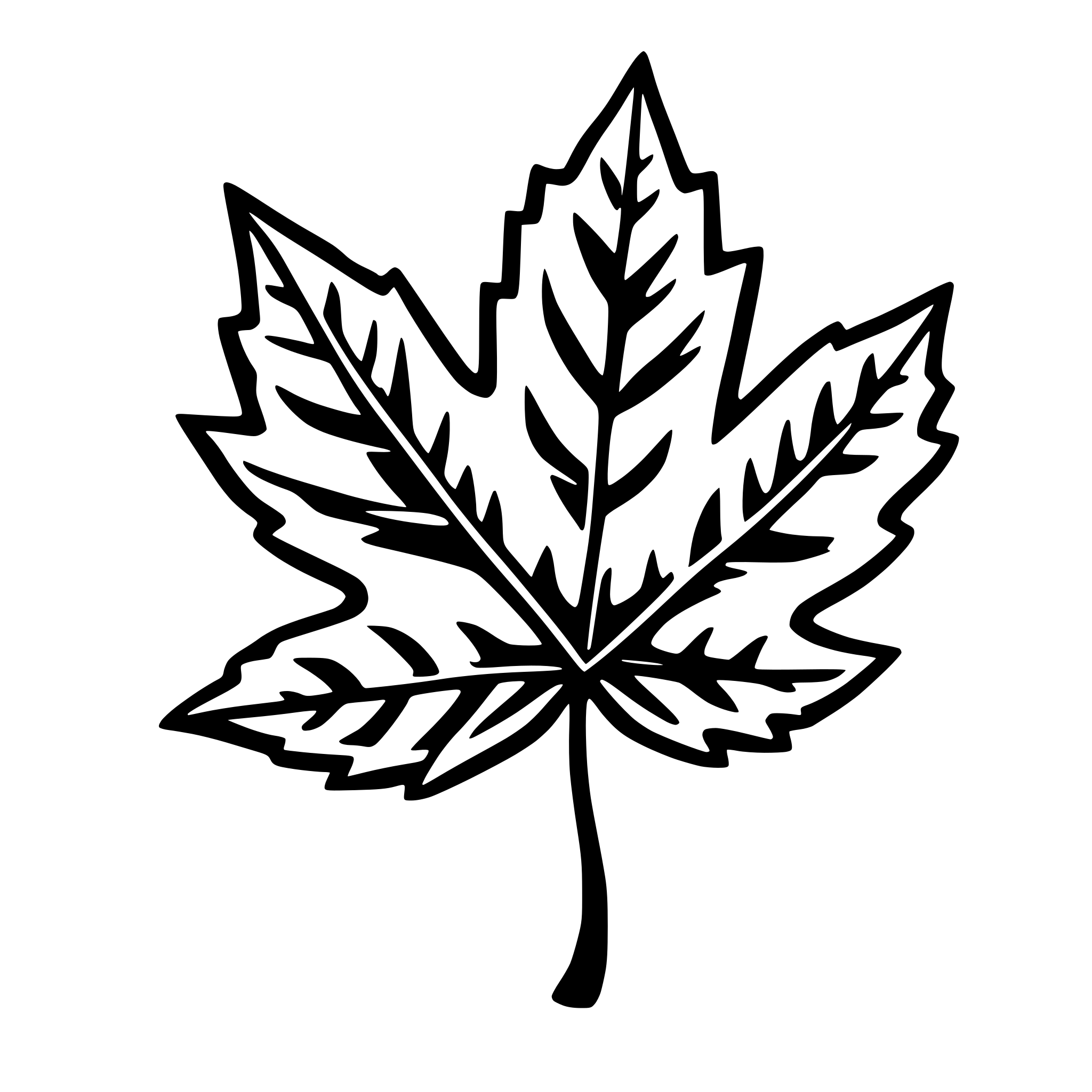 AI-generated SVG of 'maple leaf'