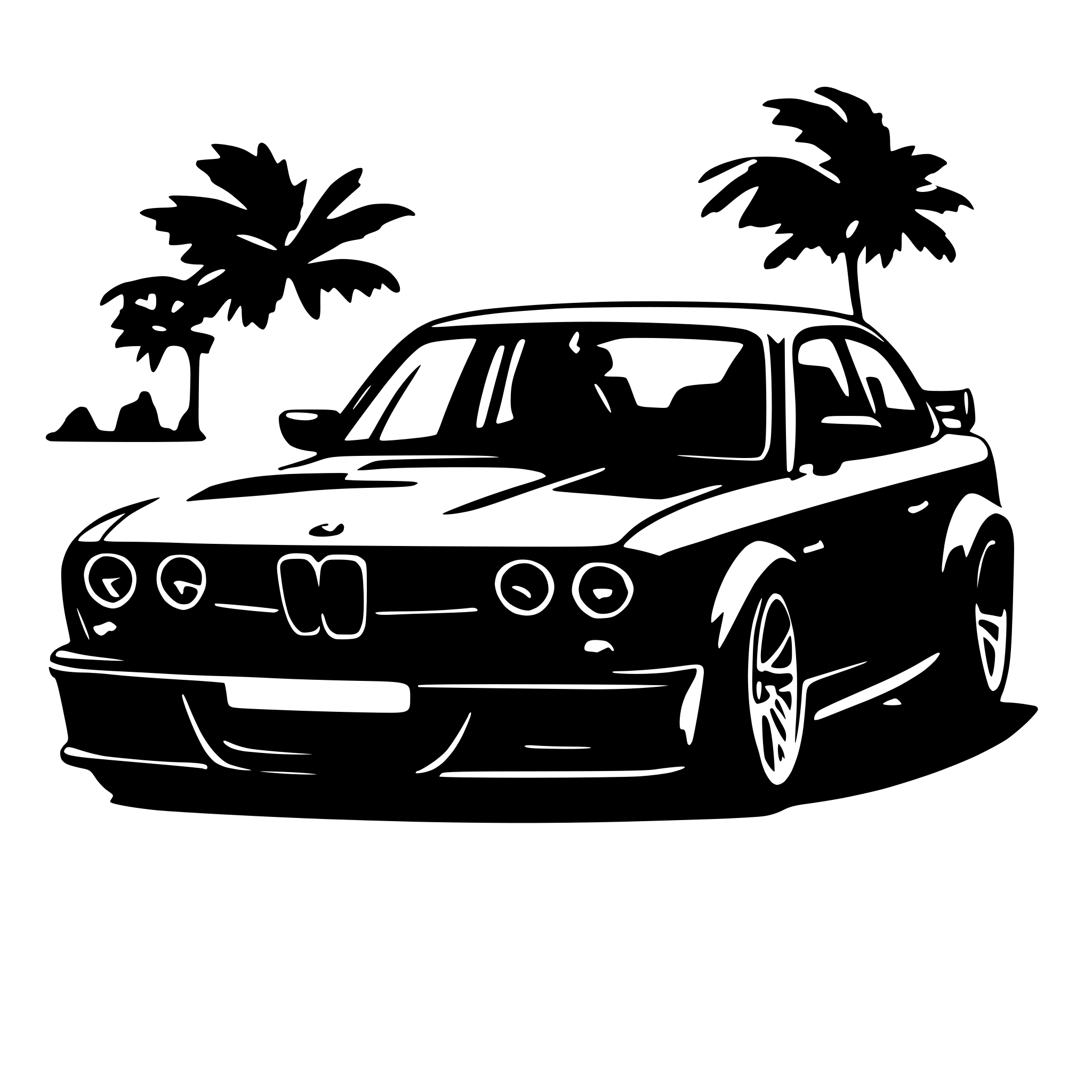 AI-generated SVG of a bmw e93 m3