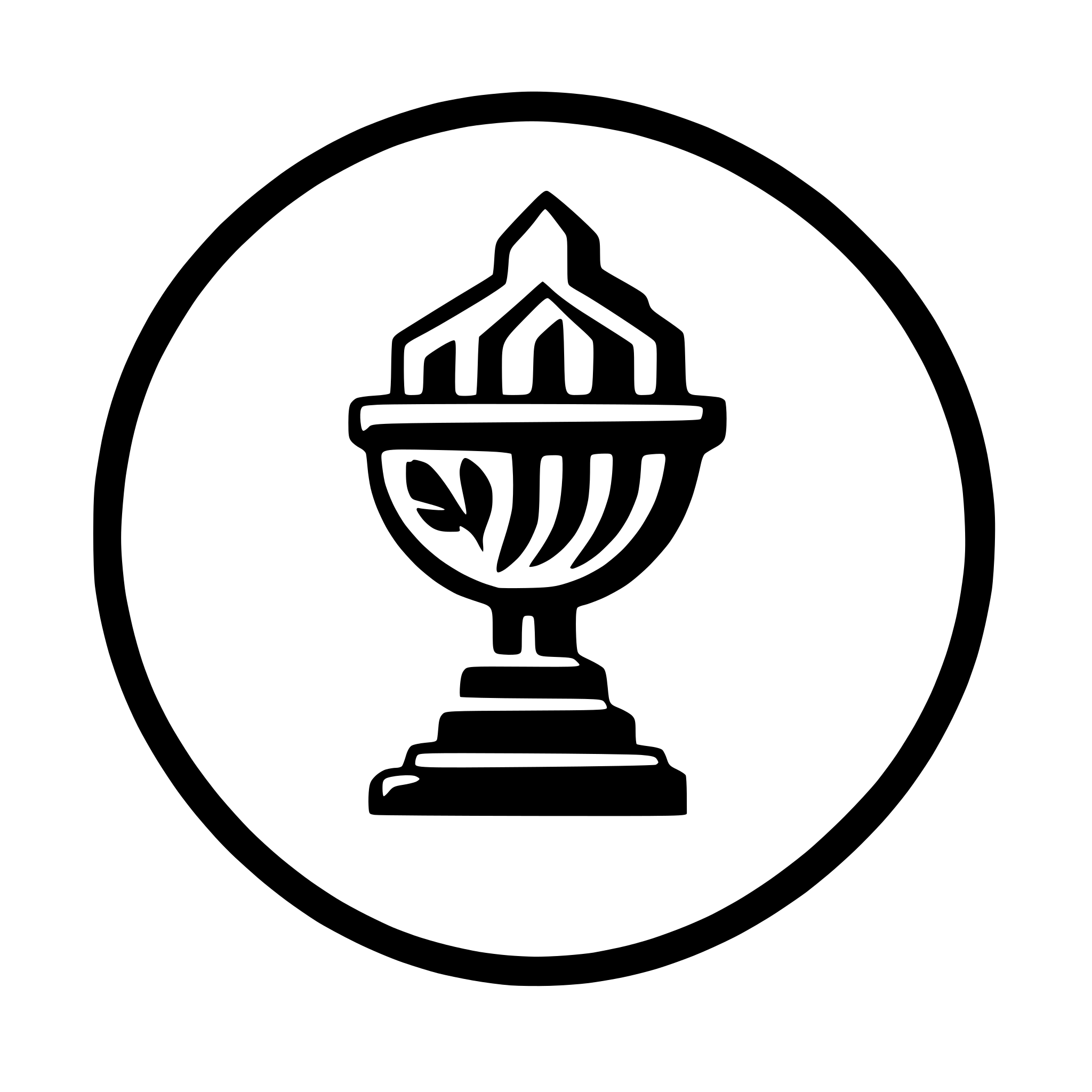 AI-generated SVG of 'logo for AICS Academy'