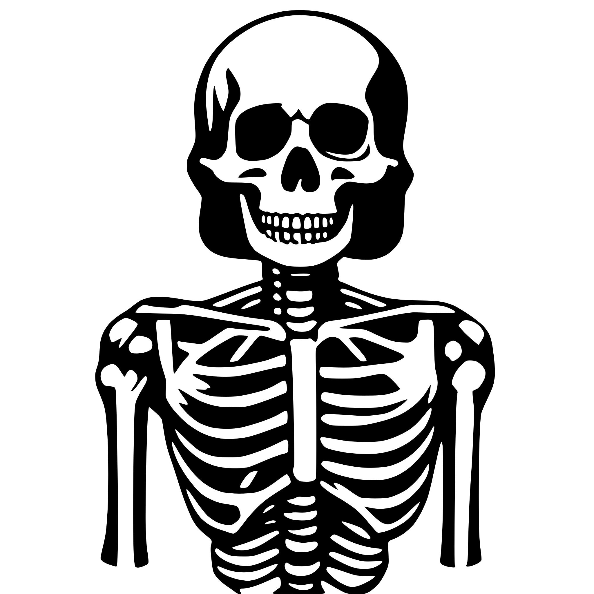 AI-generated SVG of 'Anatomy Of Human Skeleton'