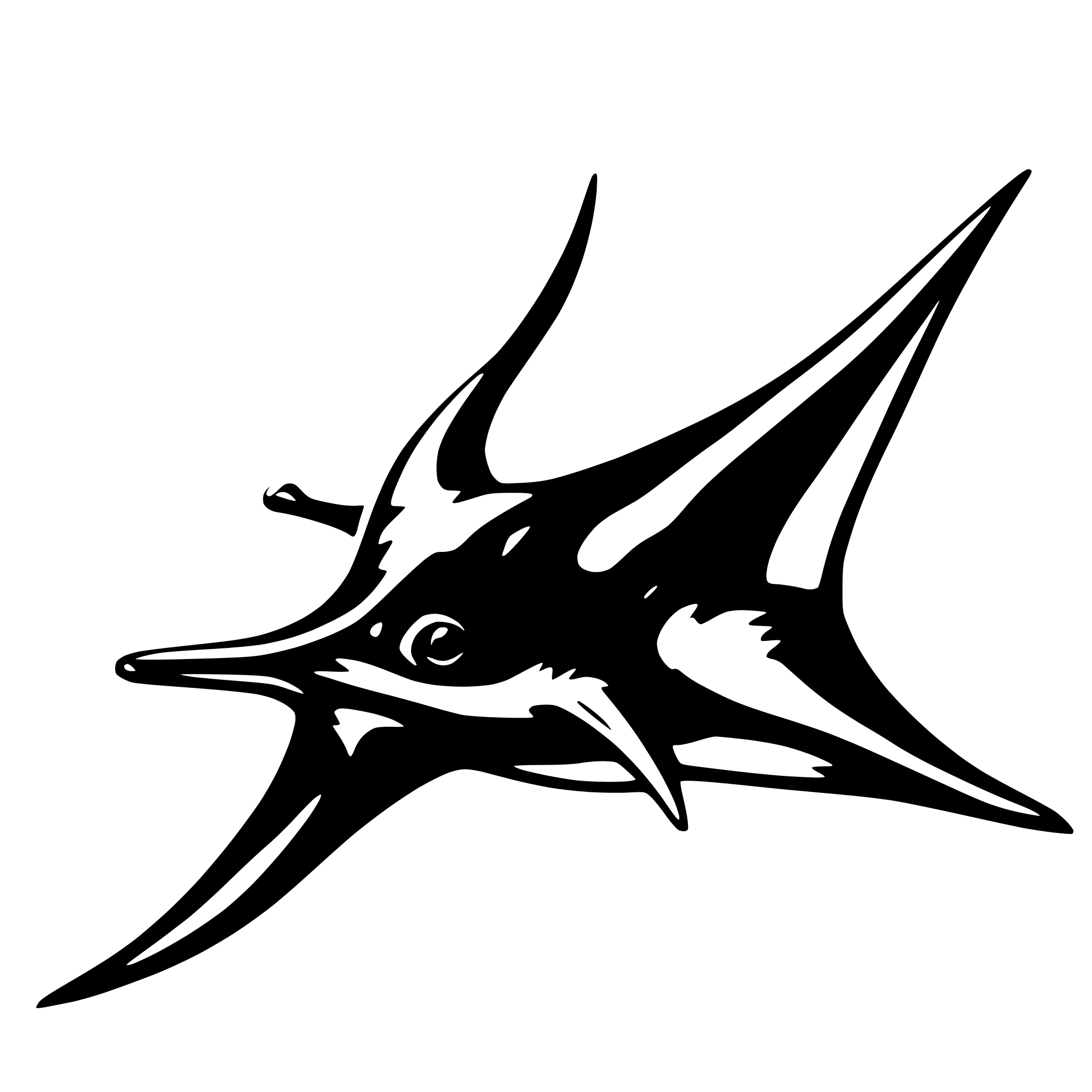 AI-generated SVG of a manta ray