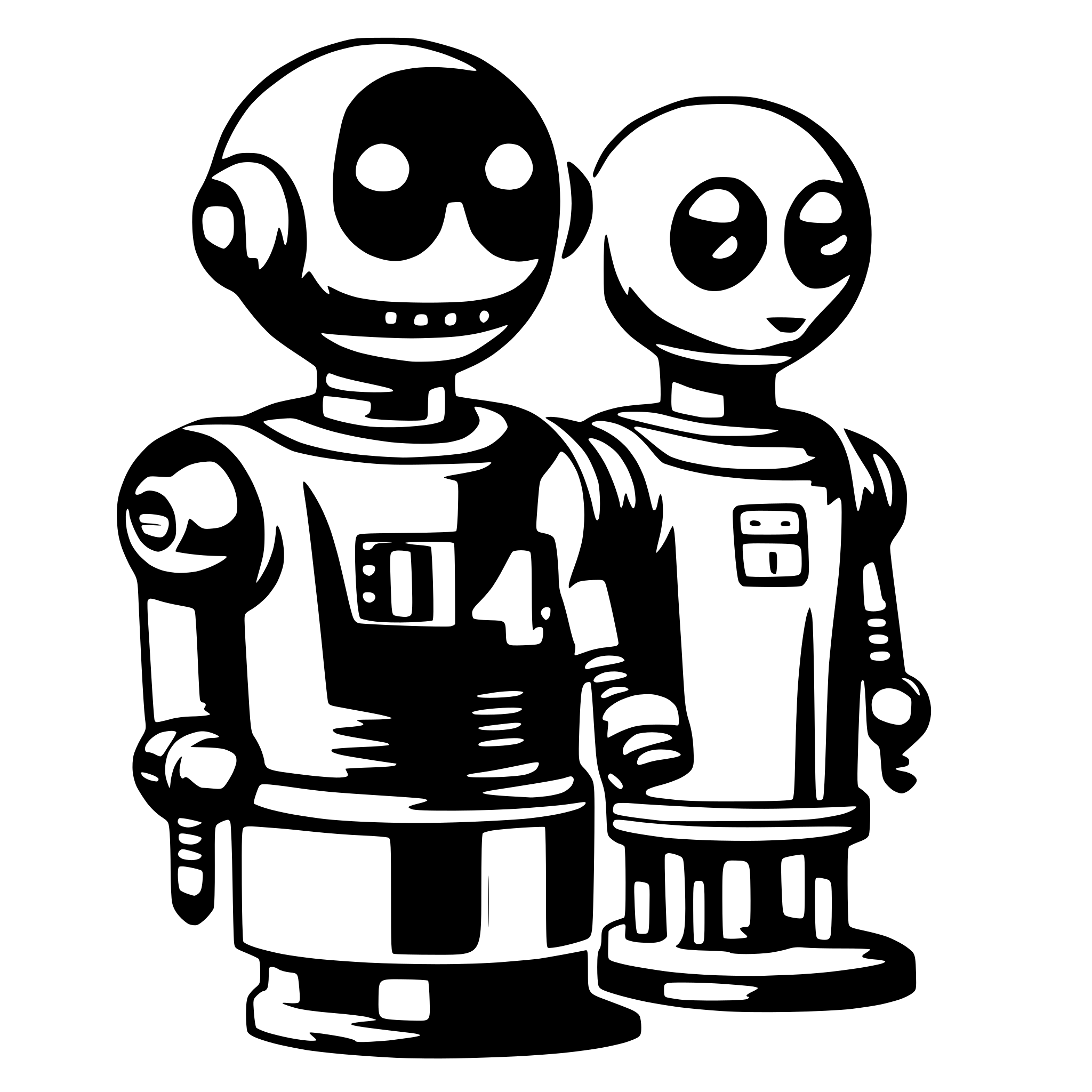 AI-generated SVG of a bot chat