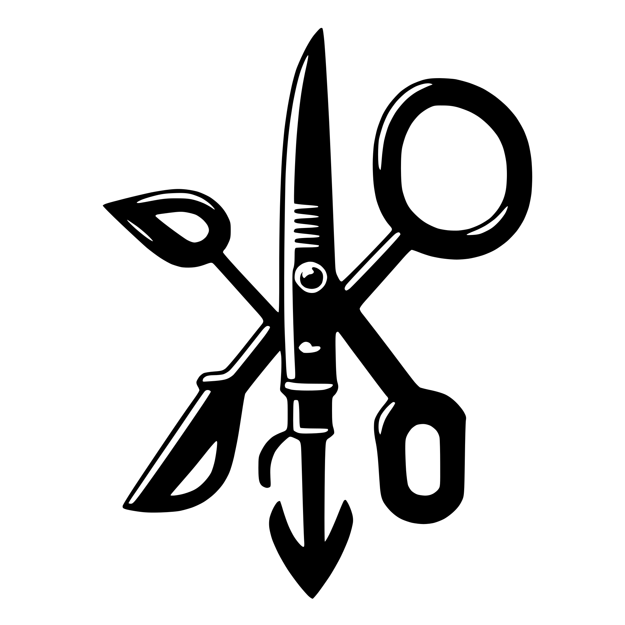 AI-generated SVG of a scissors