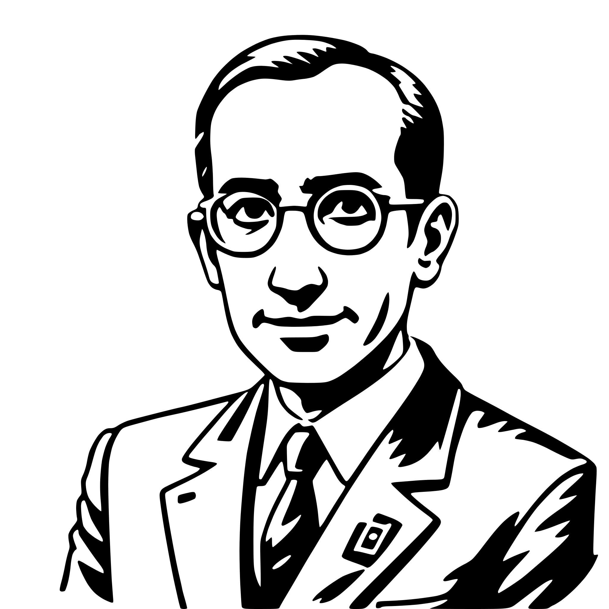AI-generated SVG of 'jonas salk'
