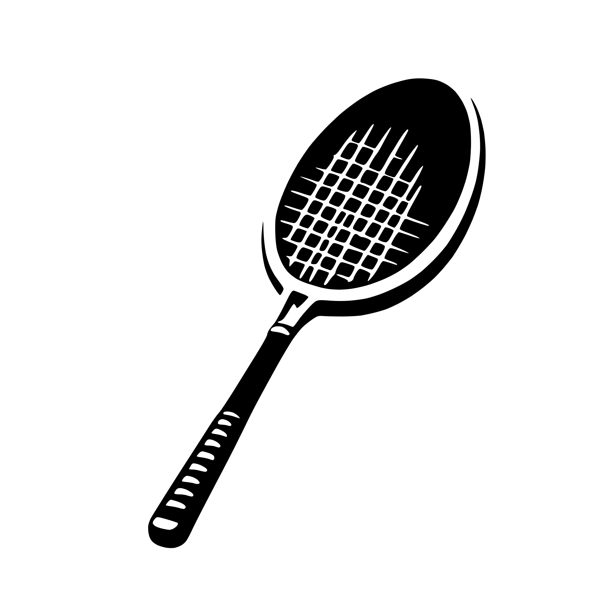 AI-generated SVG of a racket