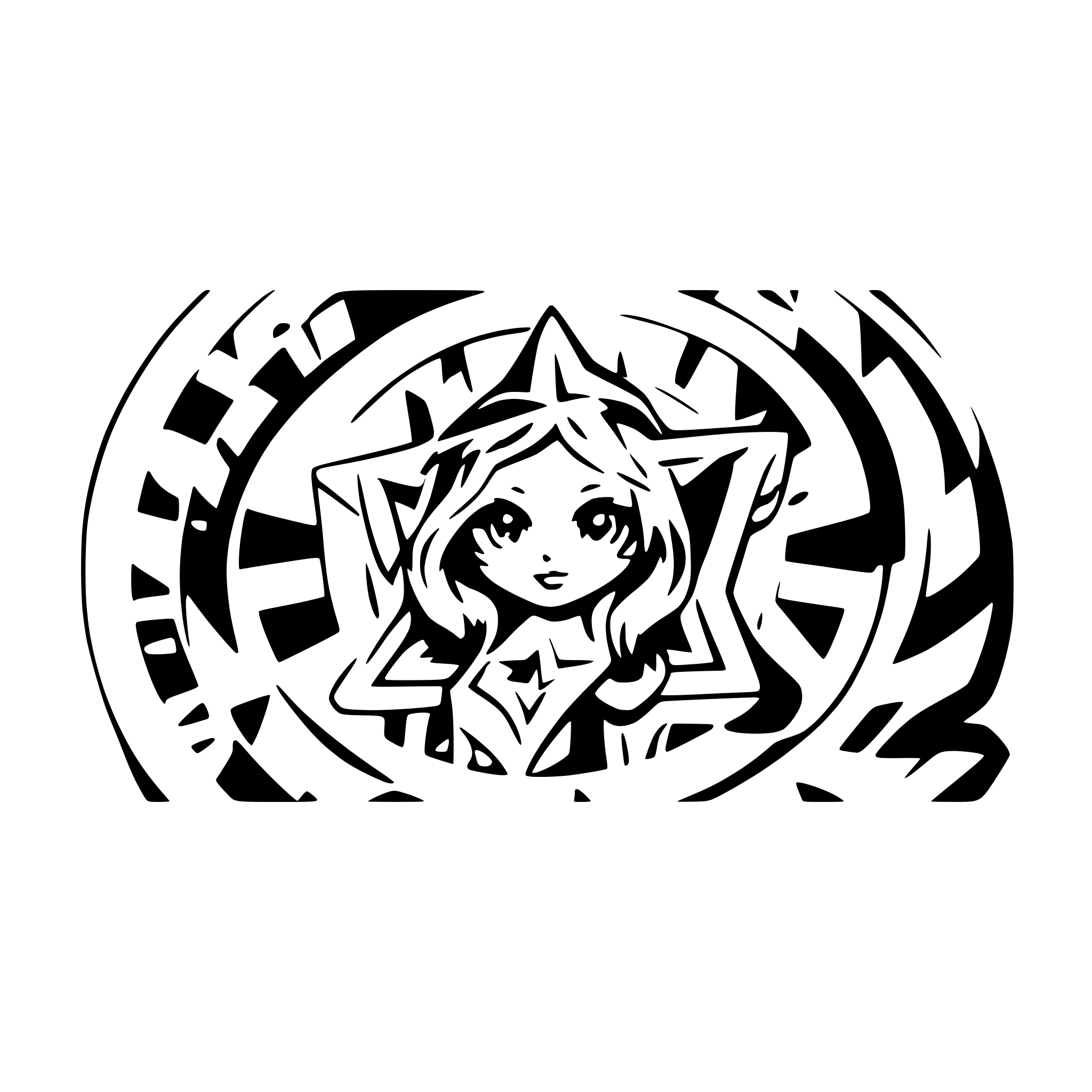 AI-generated SVG of a Logo of Kaleidoscope of Kali