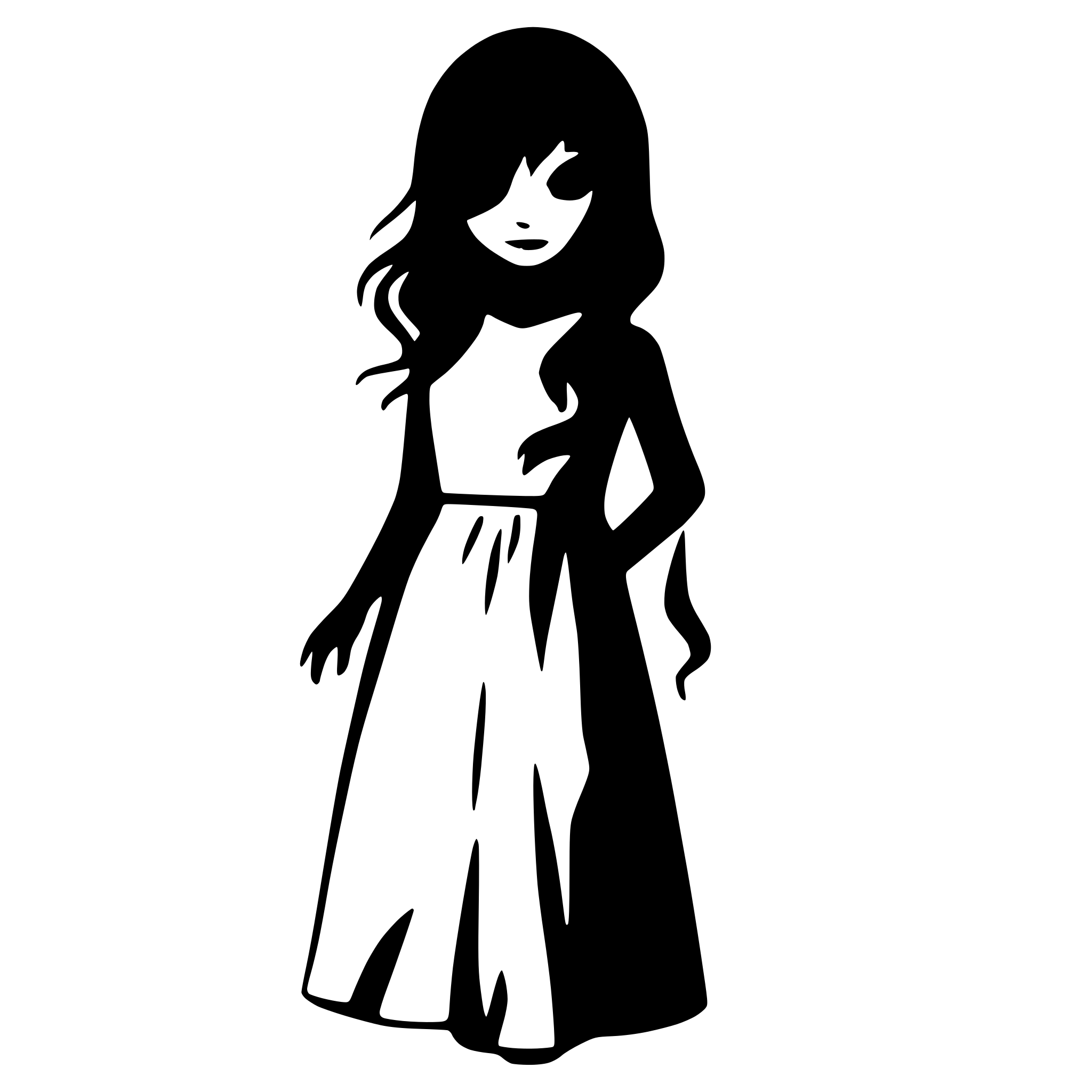 AI-generated SVG of a ghost