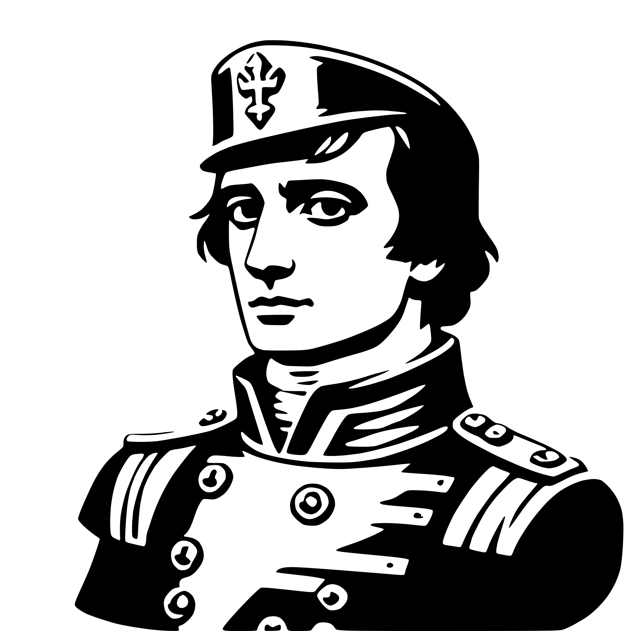 AI-generated SVG of a napoleon bonaparte