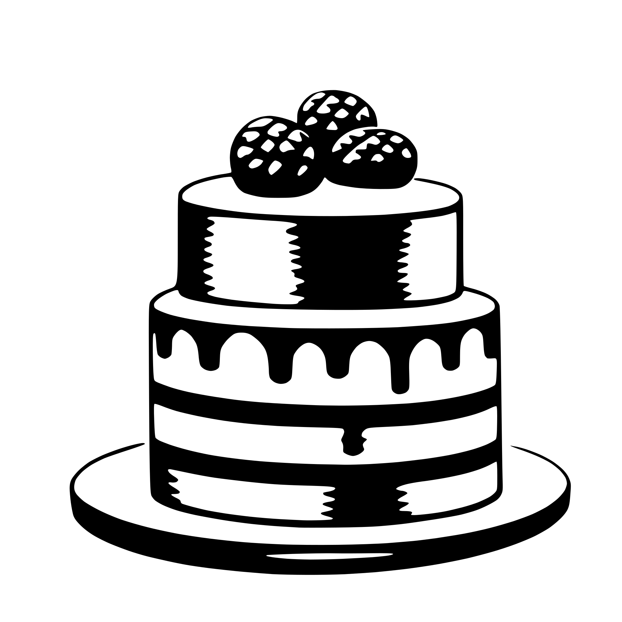 AI-generated SVG of a cake