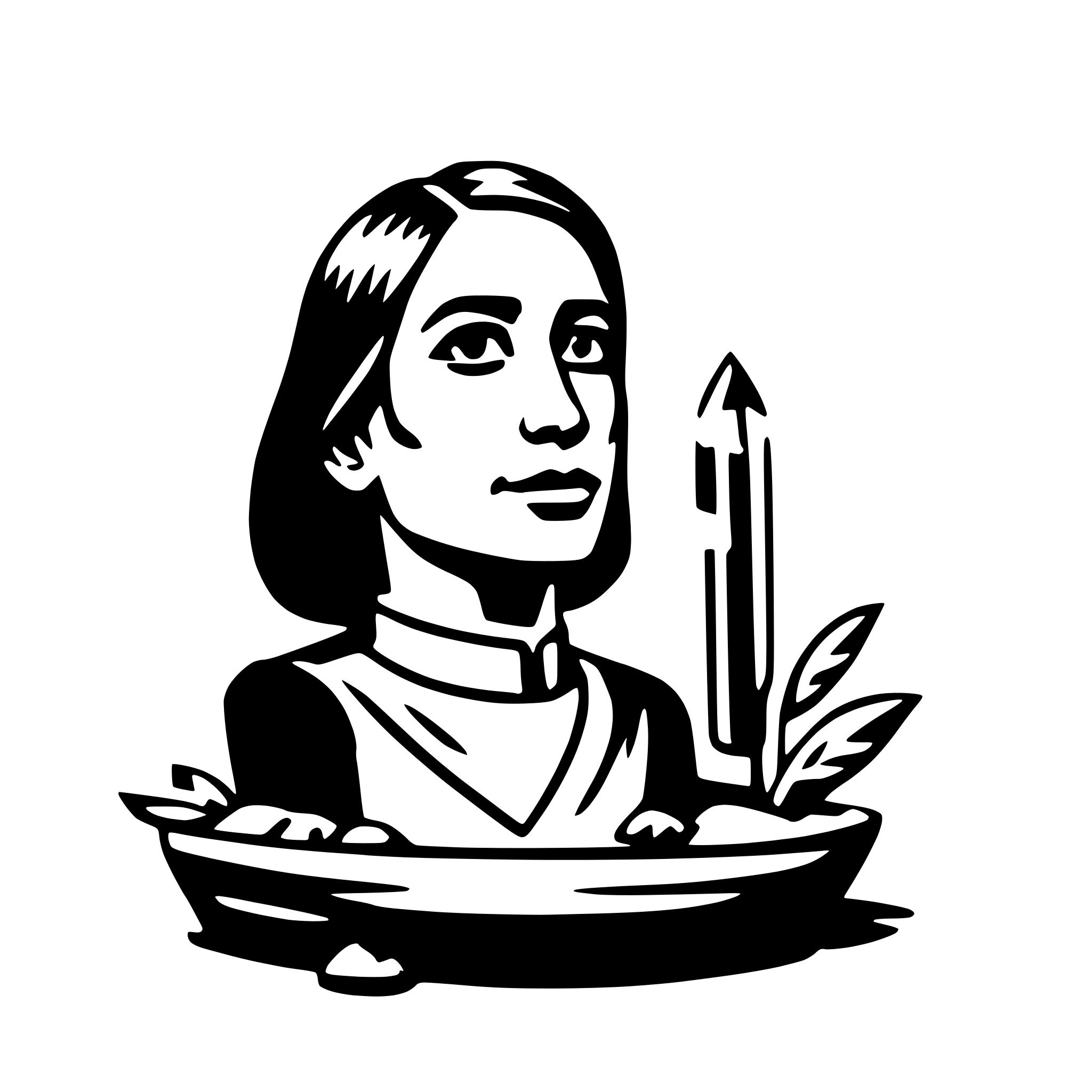 AI-generated SVG of a ix chel